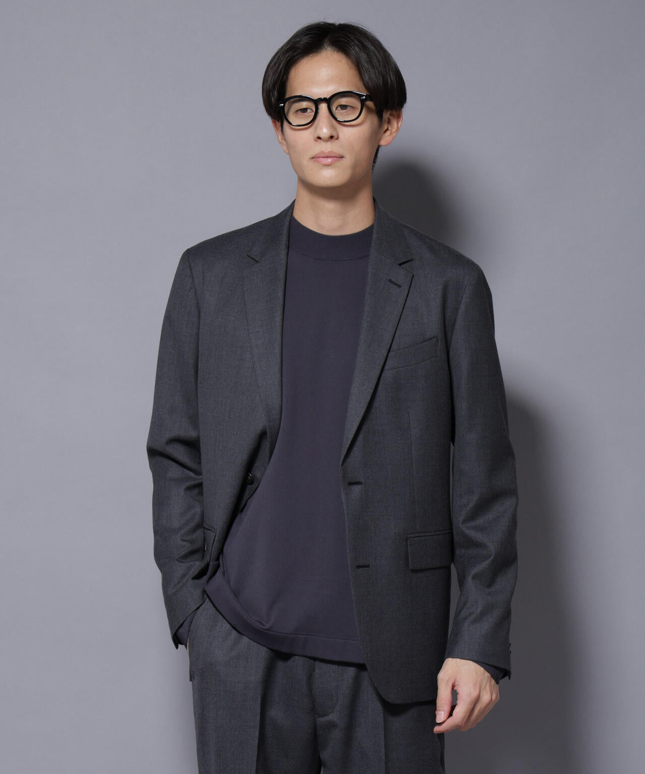 「N JACKET PREMIUM」RENU(R) ウール混洗えるサキソニージャケット（セットアップ可）