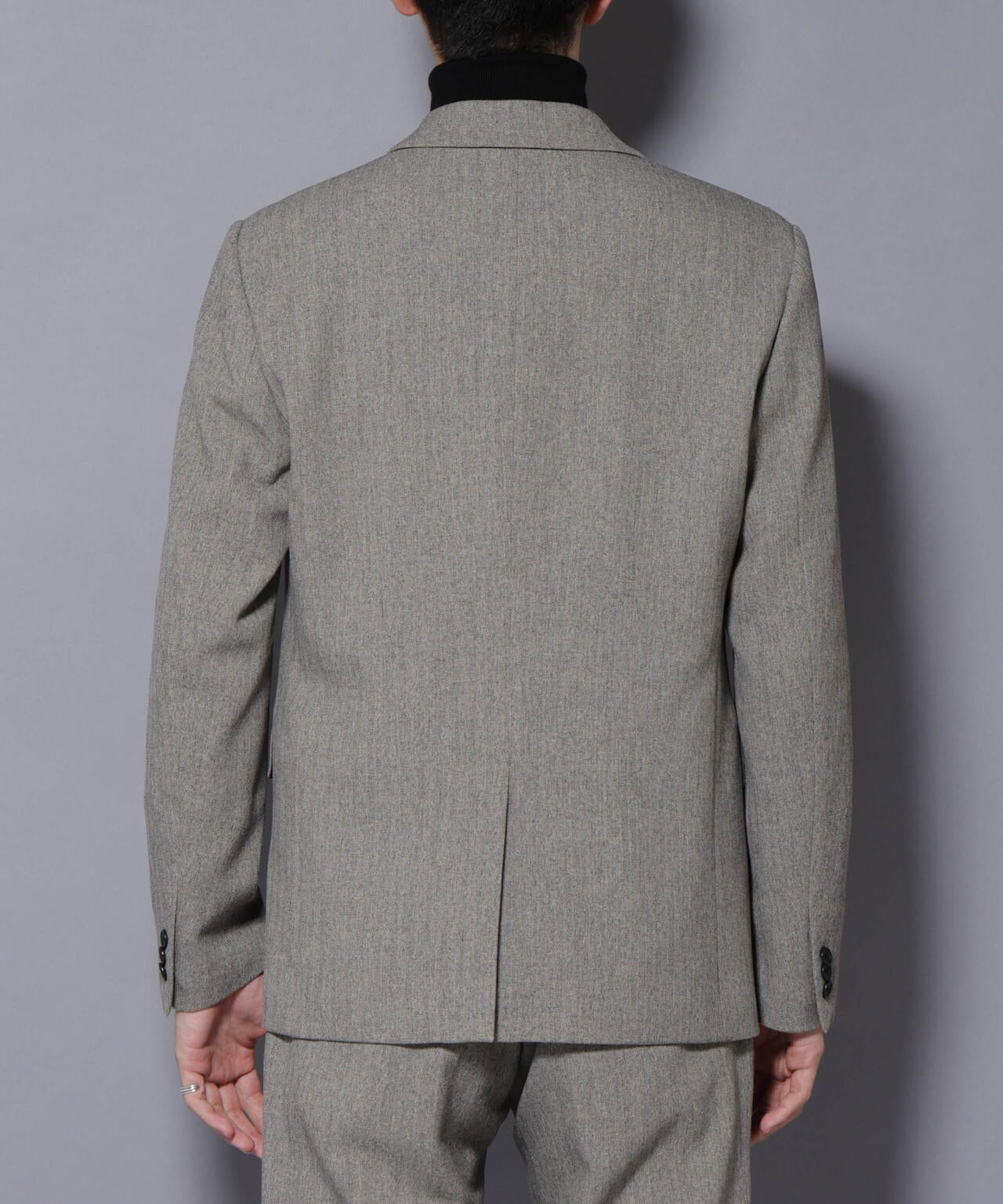 N JACKET BASIC｣ 洗えるMIXツイードストレッチジャケット(セットアップ