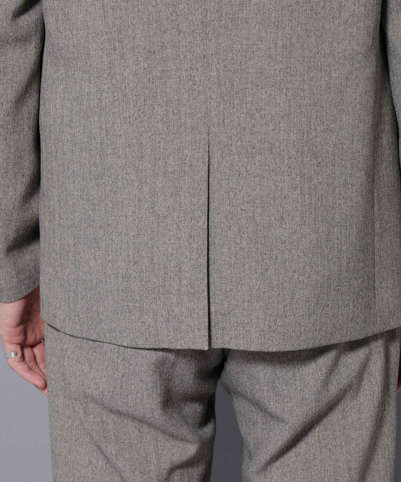 ｢N JACKET BASIC｣ 洗えるMIXツイードストレッチジャケット(セットアップ可)