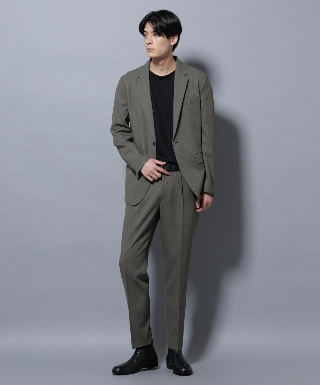 【大人気セットアップ】「Damerino」LANATEC(R)メランジオックスストレッチセットアップ