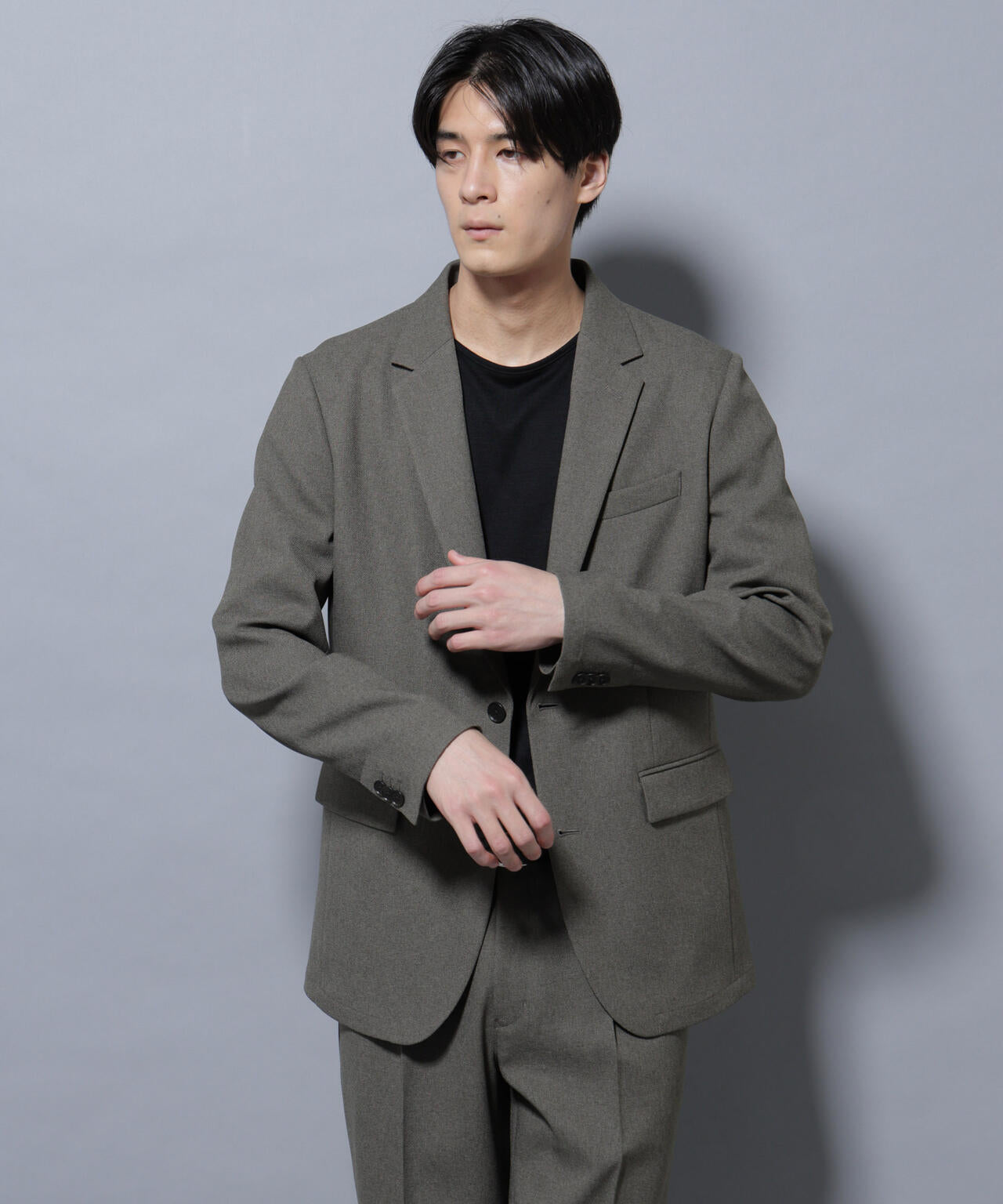 【大人気セットアップ】「Damerino」LANATEC(R)メランジオックスストレッチセットアップ