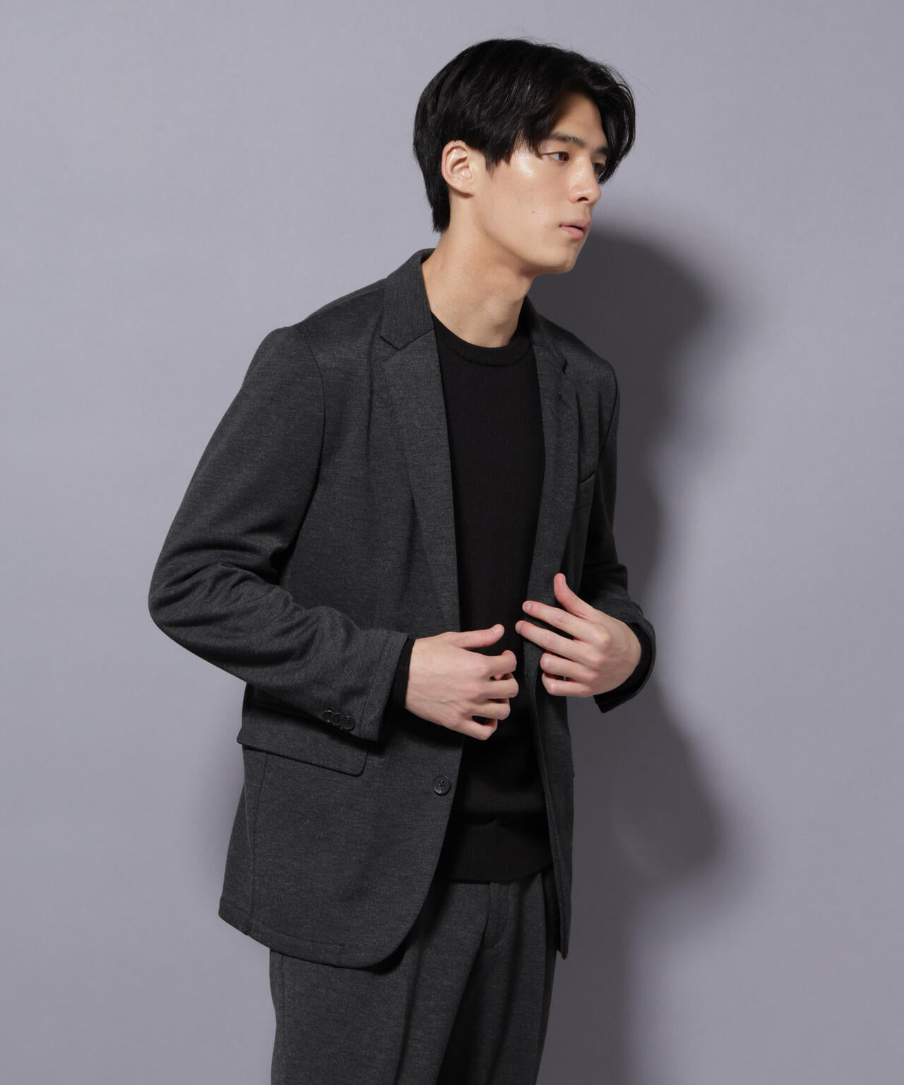 【大人気セットアップ】「Damerino」ポンチストレッチセットアップ