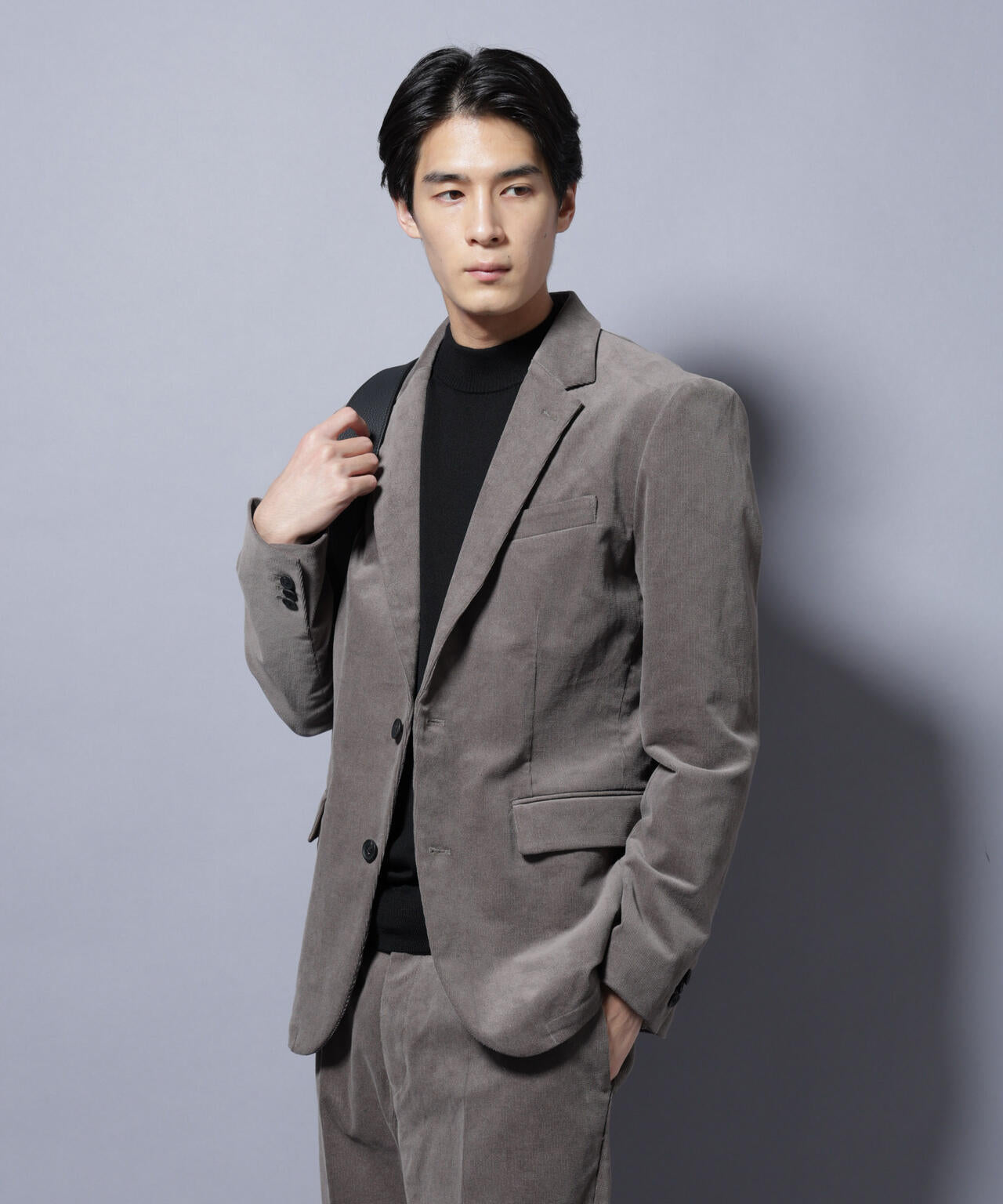 ナノユニバース コーデュロイ セットアップ XL オリーブ ジャケット パンツ ナノユニバース コーデュロイ セットアップ XL オリーブ ジャケット