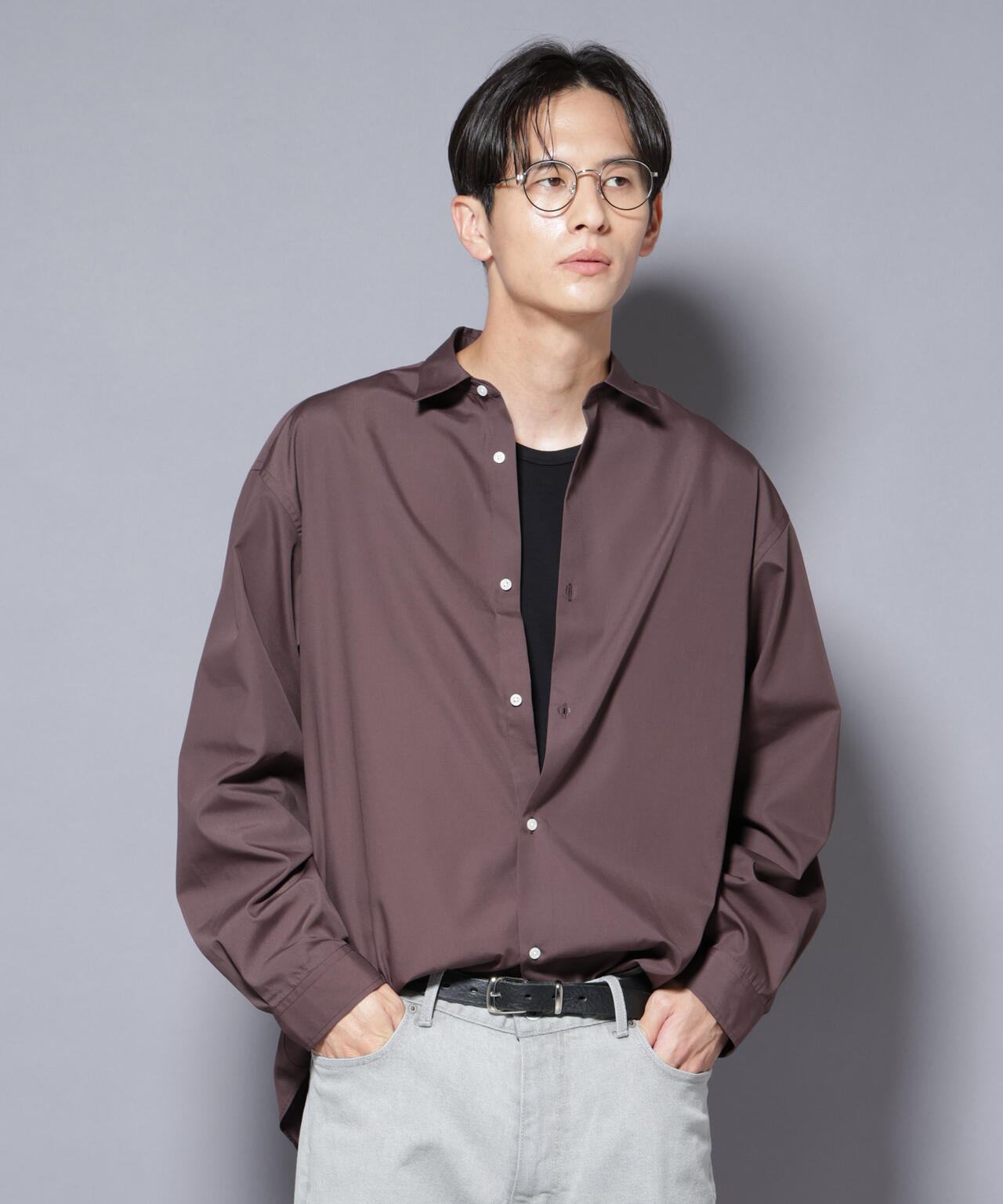 大人のワイドシャツ」レギュラーカラー 長袖 | NANO universe（ナノ