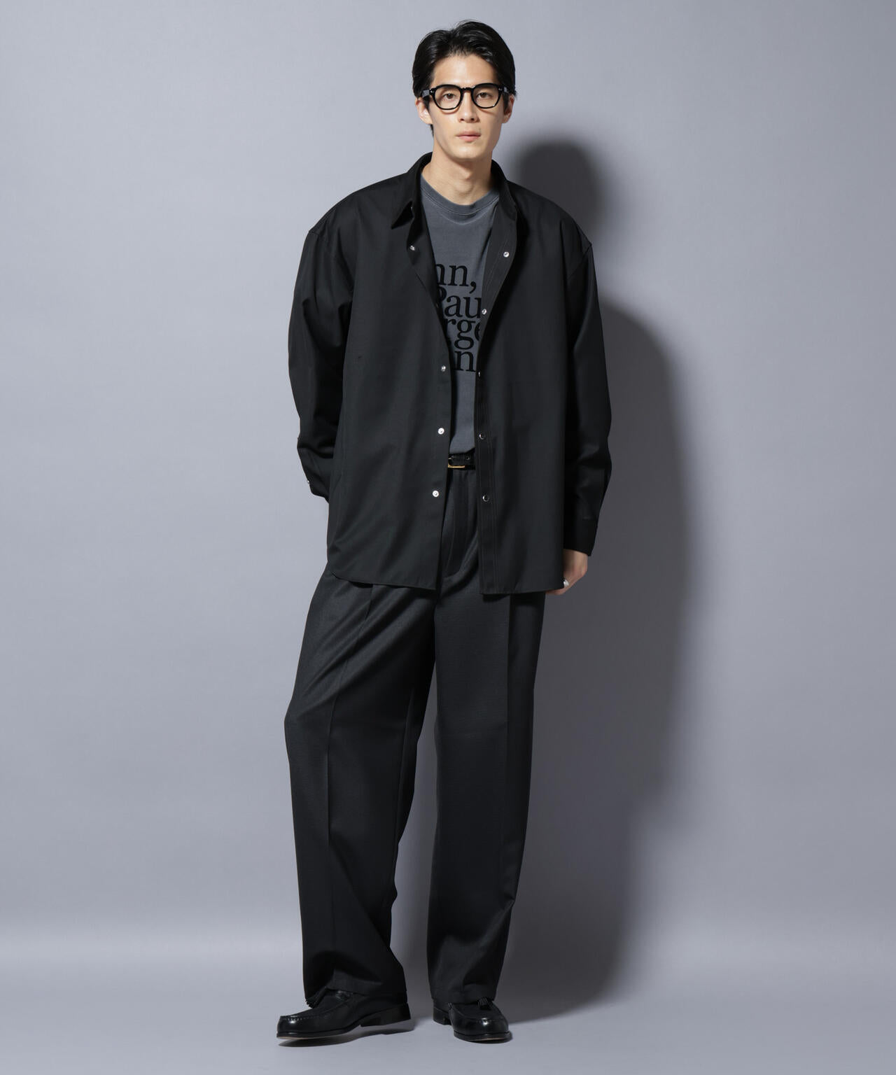 トリプルステッチ パールドットオーバーシャツ | NANO universe（ナノ