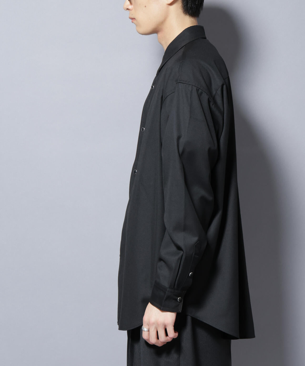 トリプルステッチ パールドットオーバーシャツ | NANO universe（ナノ