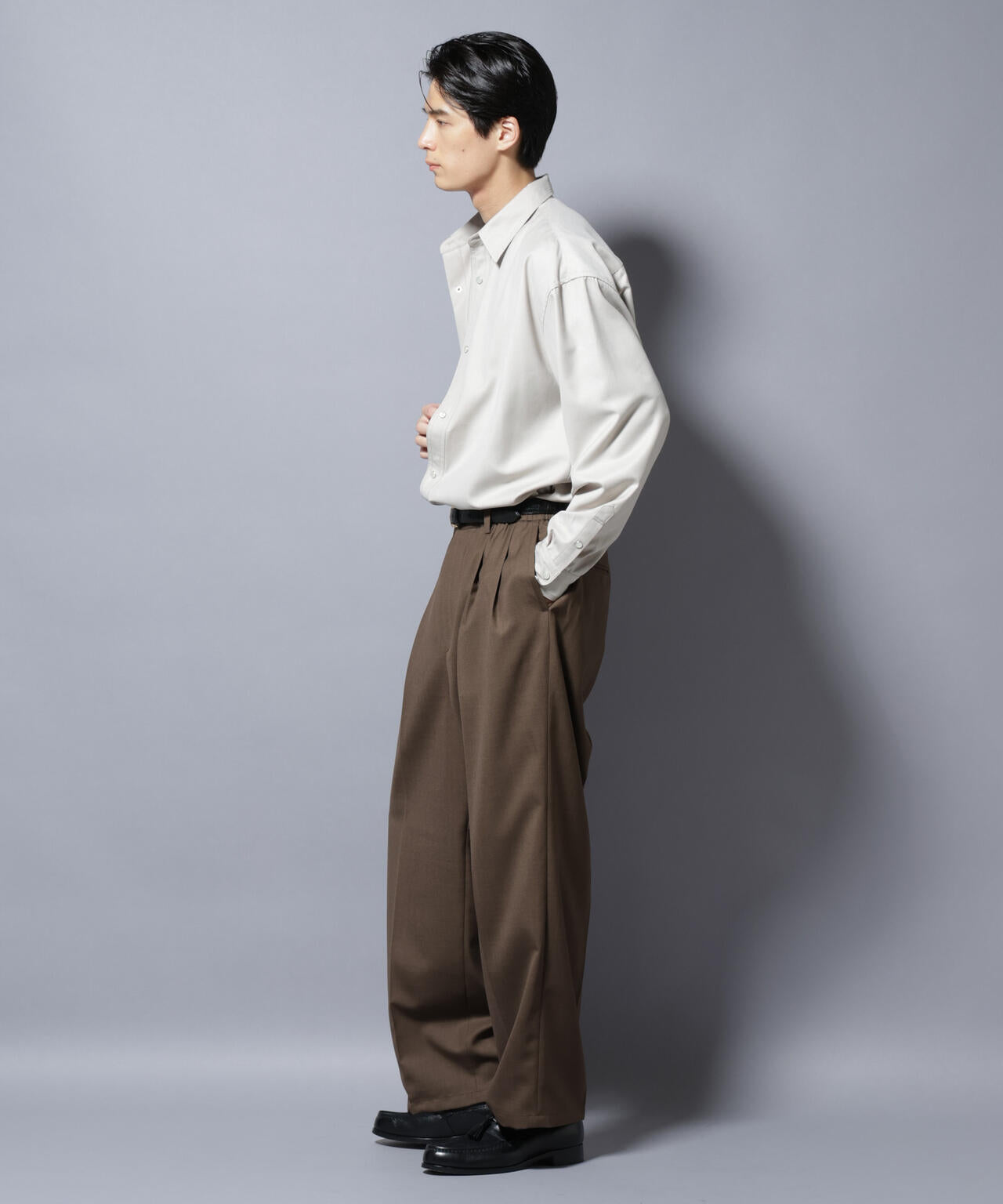 ✨美品✨ナノユニバース 【S】 Tシャツ シンプル カジュアル 綿100％ トリプルステッチ パールドットオーバーシャツ | NANO universe（ナノ