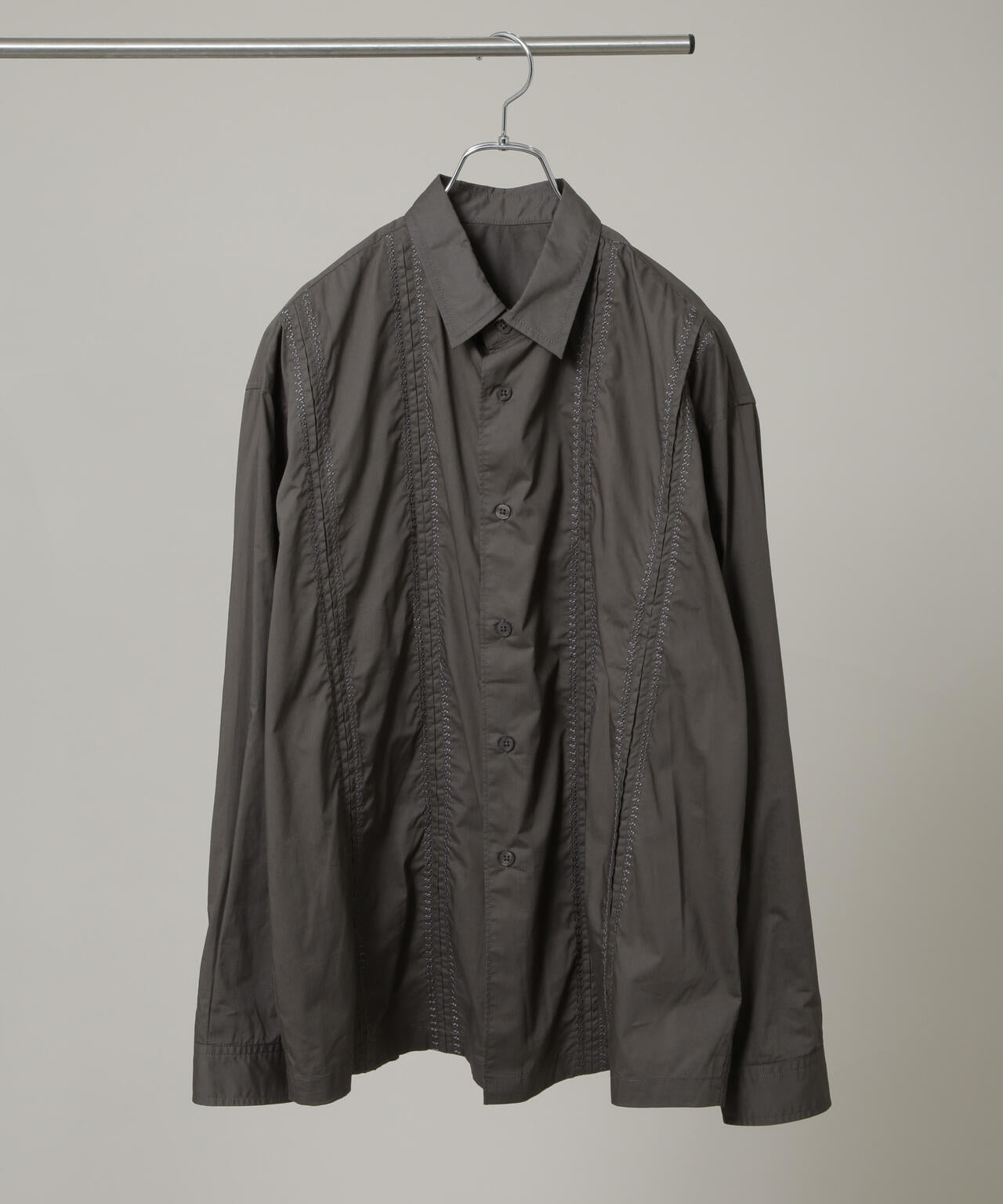 「HOTEL LACE」デザインステッチロングスリーブシャツ