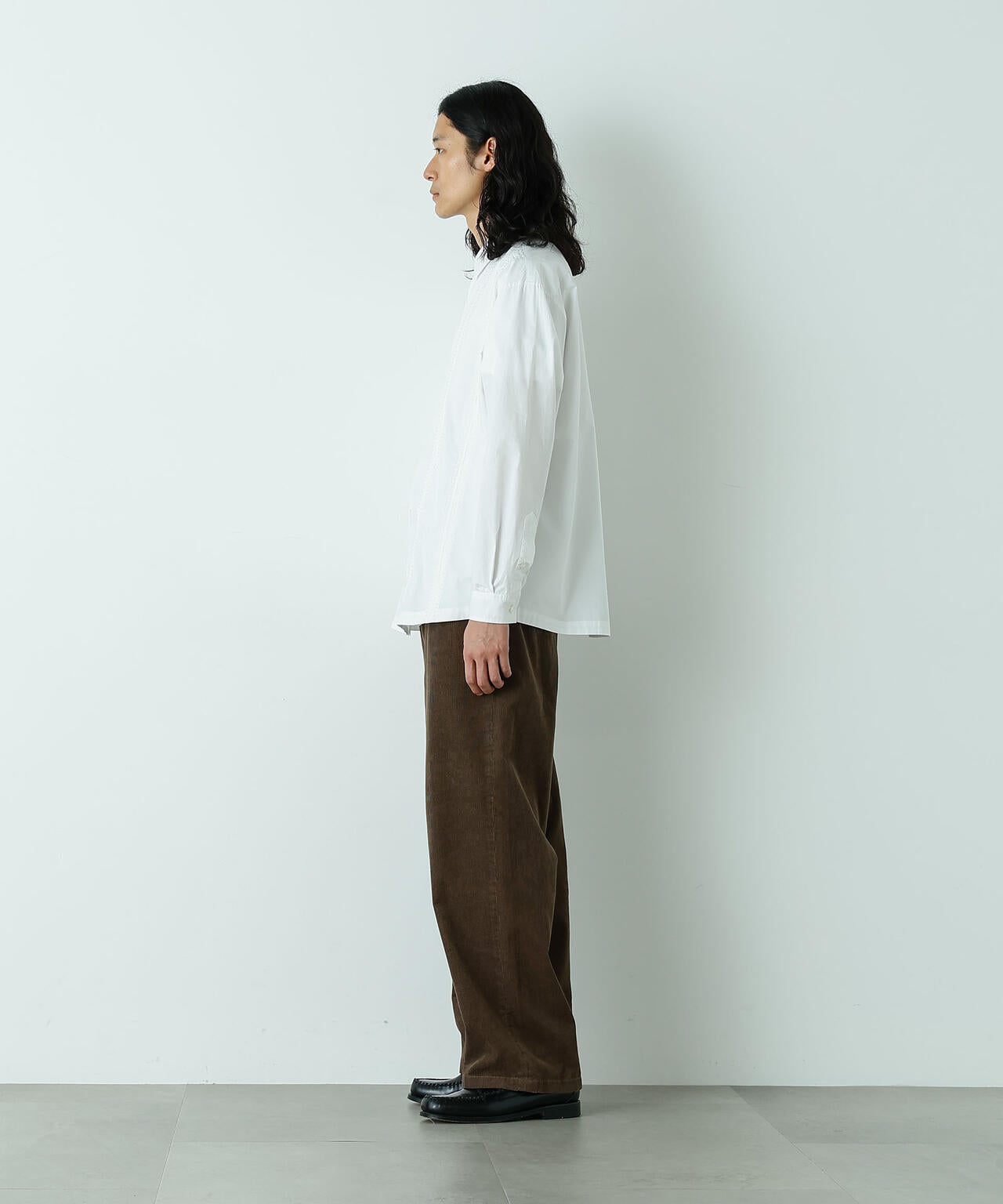 「HOTEL LACE」デザインステッチロングスリーブシャツ