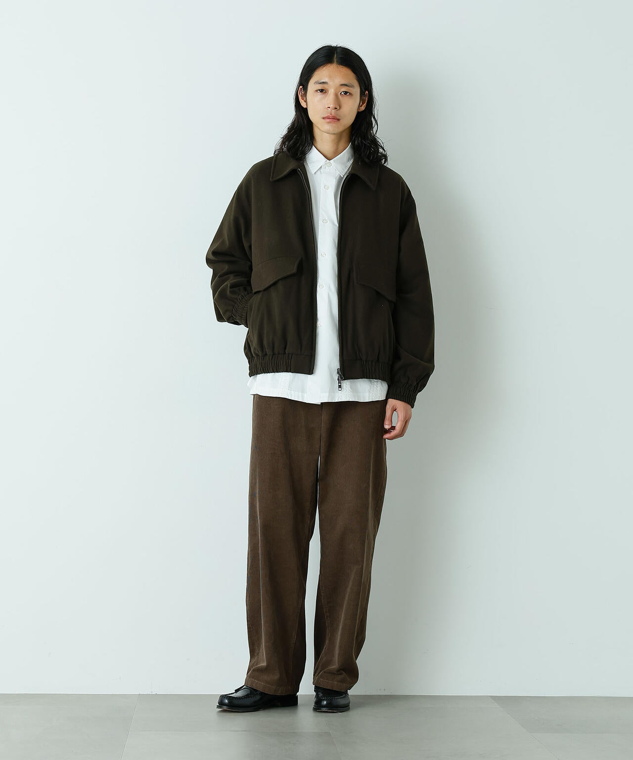 「HOTEL LACE」デザインステッチロングスリーブシャツ