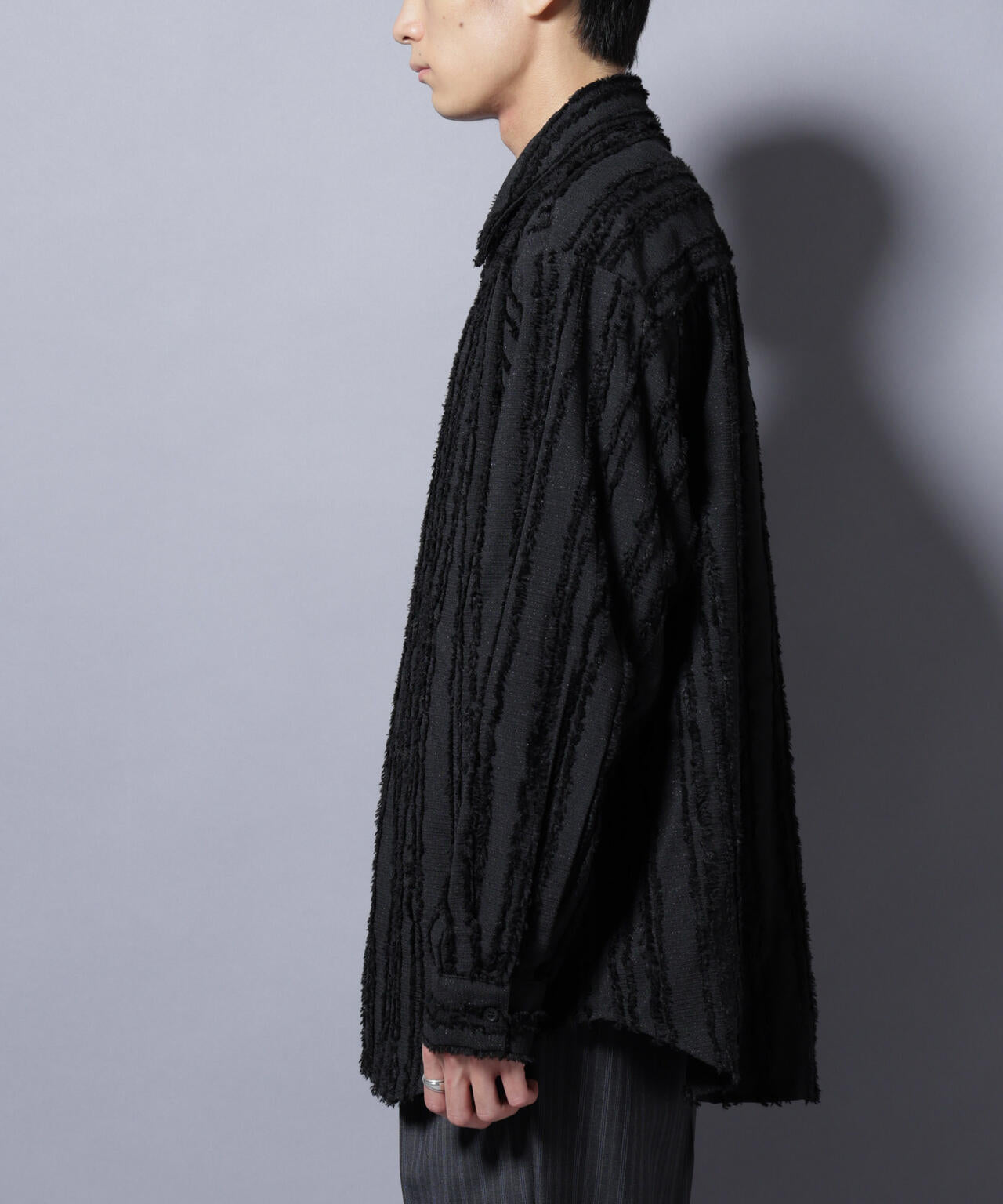 カットレースフリンジシャツ | NANO universe（ナノ・ユニバース