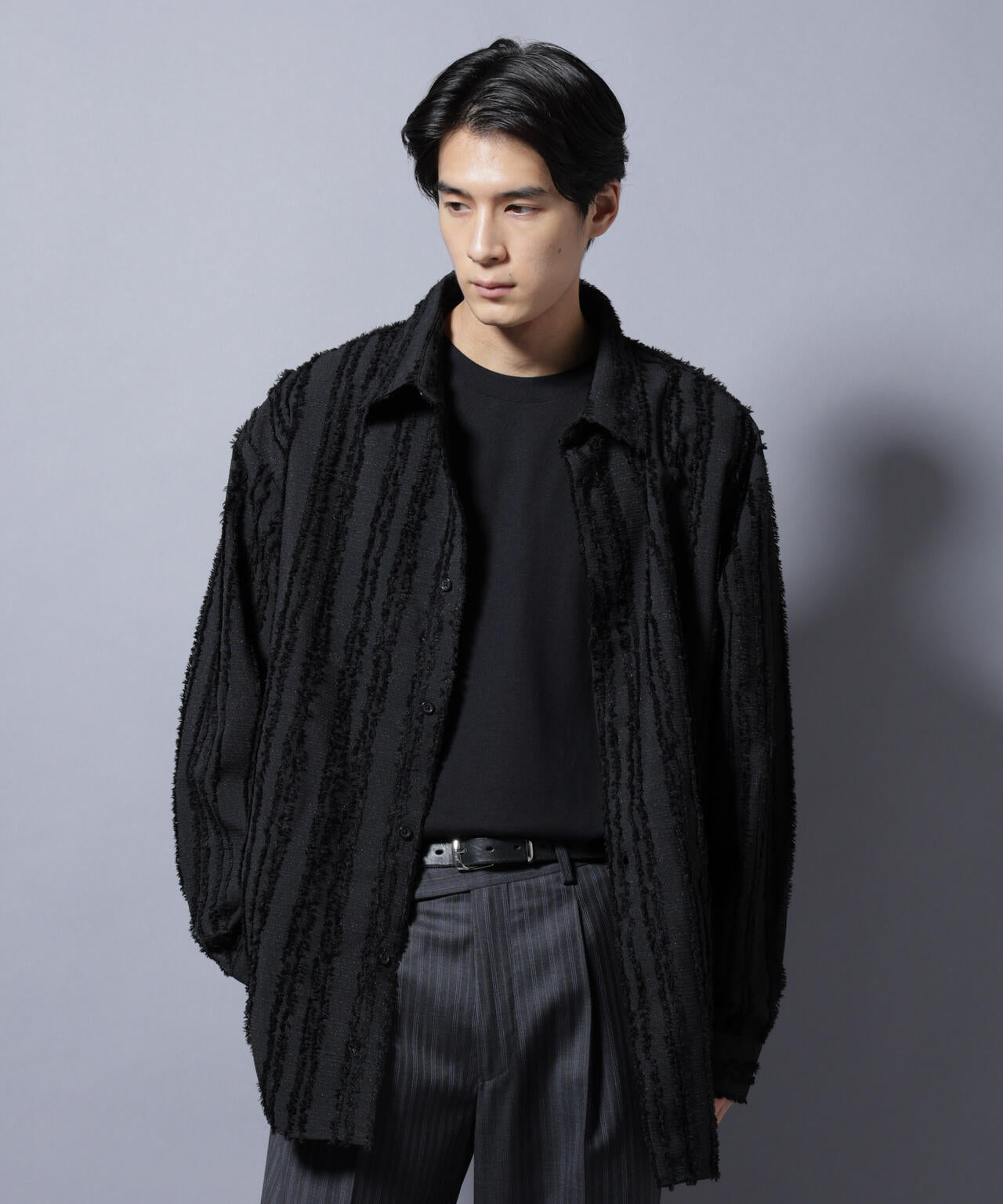 カットレースフリンジシャツ | NANO universe（ナノ・ユニバース