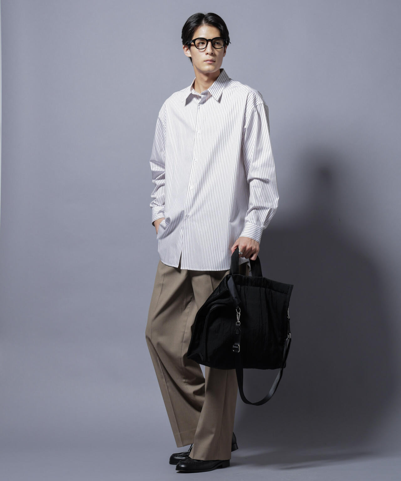 SIDOGRAS-VENICE｣ オルタネイトストライプシャツ | NANO universe