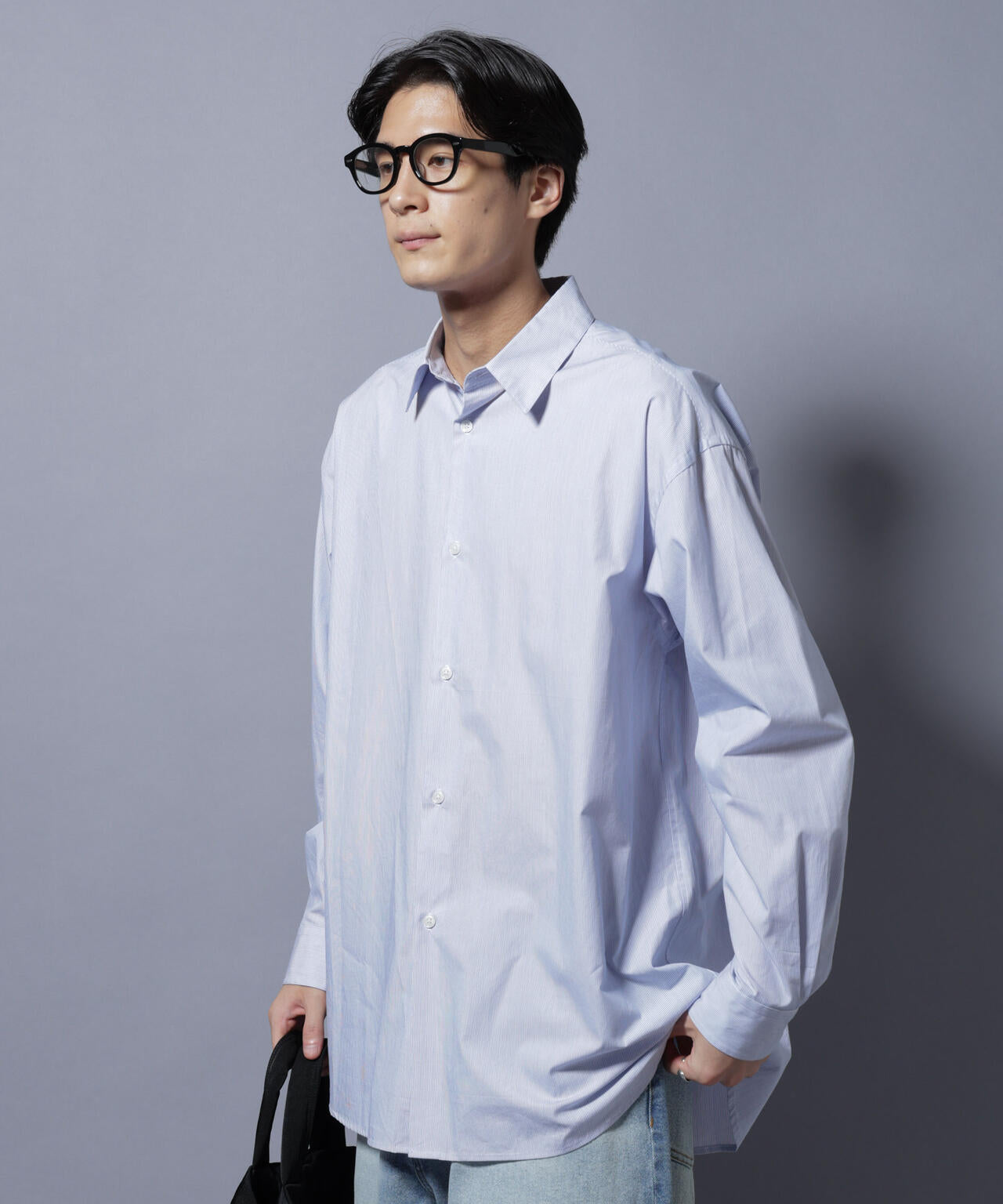 ｢SIDOGRAS-SIDOPOPEL｣ マイクロストライプシャツ