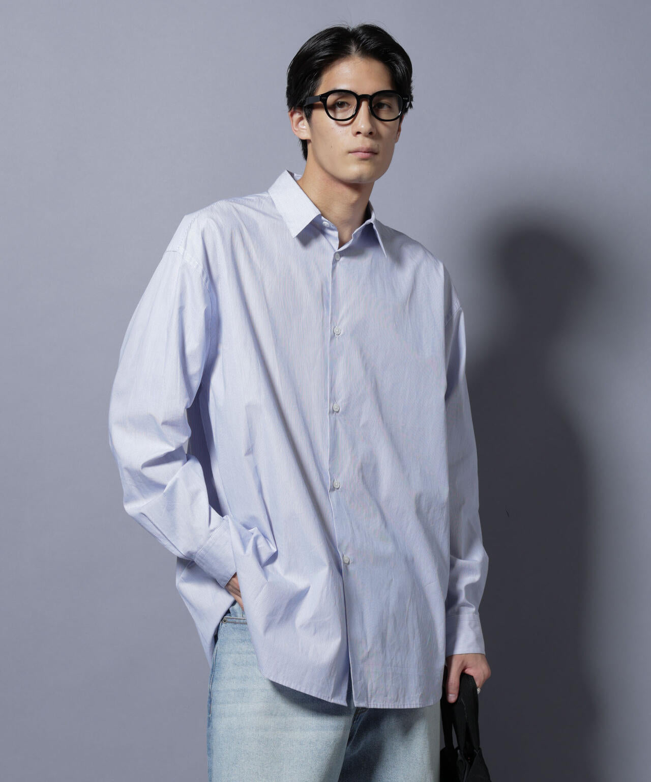 ｢SIDOGRAS-SIDOPOPEL｣ マイクロストライプシャツ