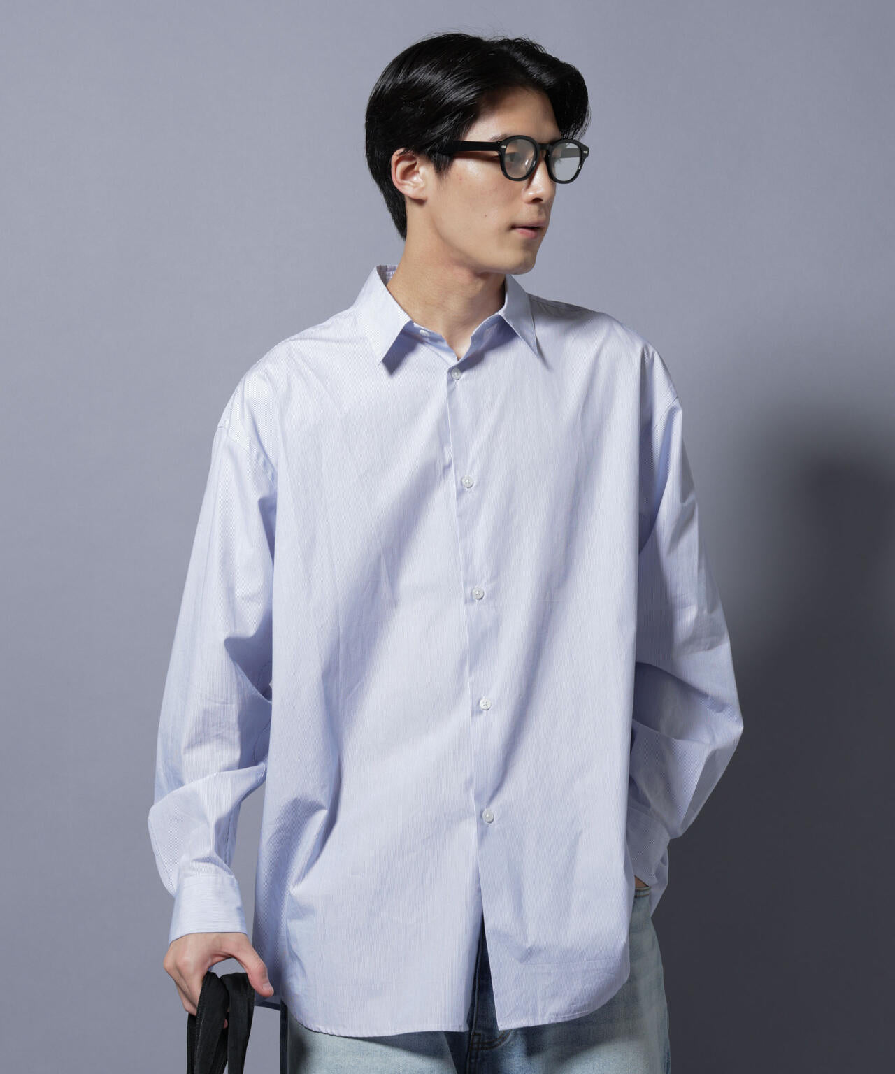 ｢SIDOGRAS-SIDOPOPEL｣ マイクロストライプシャツ