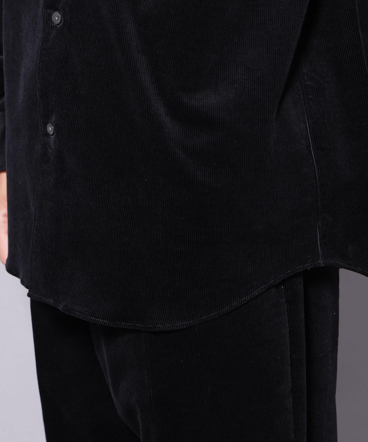 AIRコーデュロイ レギュラーカラーシャツ/STRETCH | NANO universe