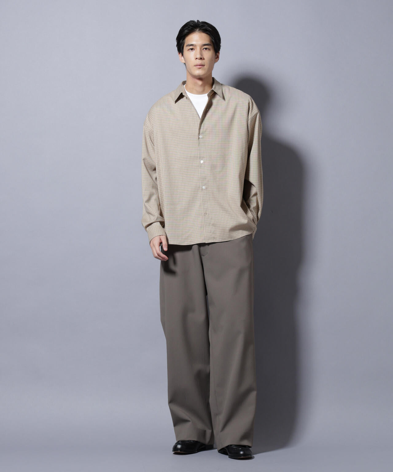 グランパチェックシャツ