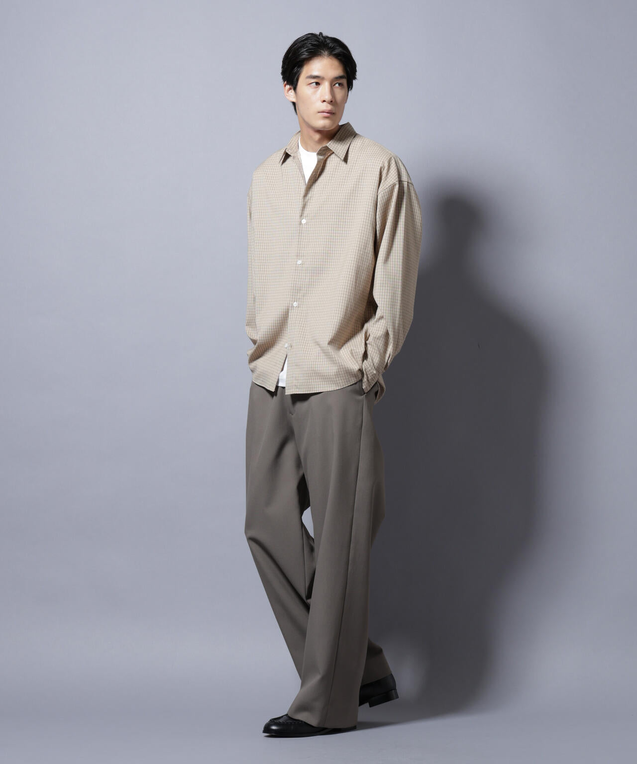 グランパチェックシャツ