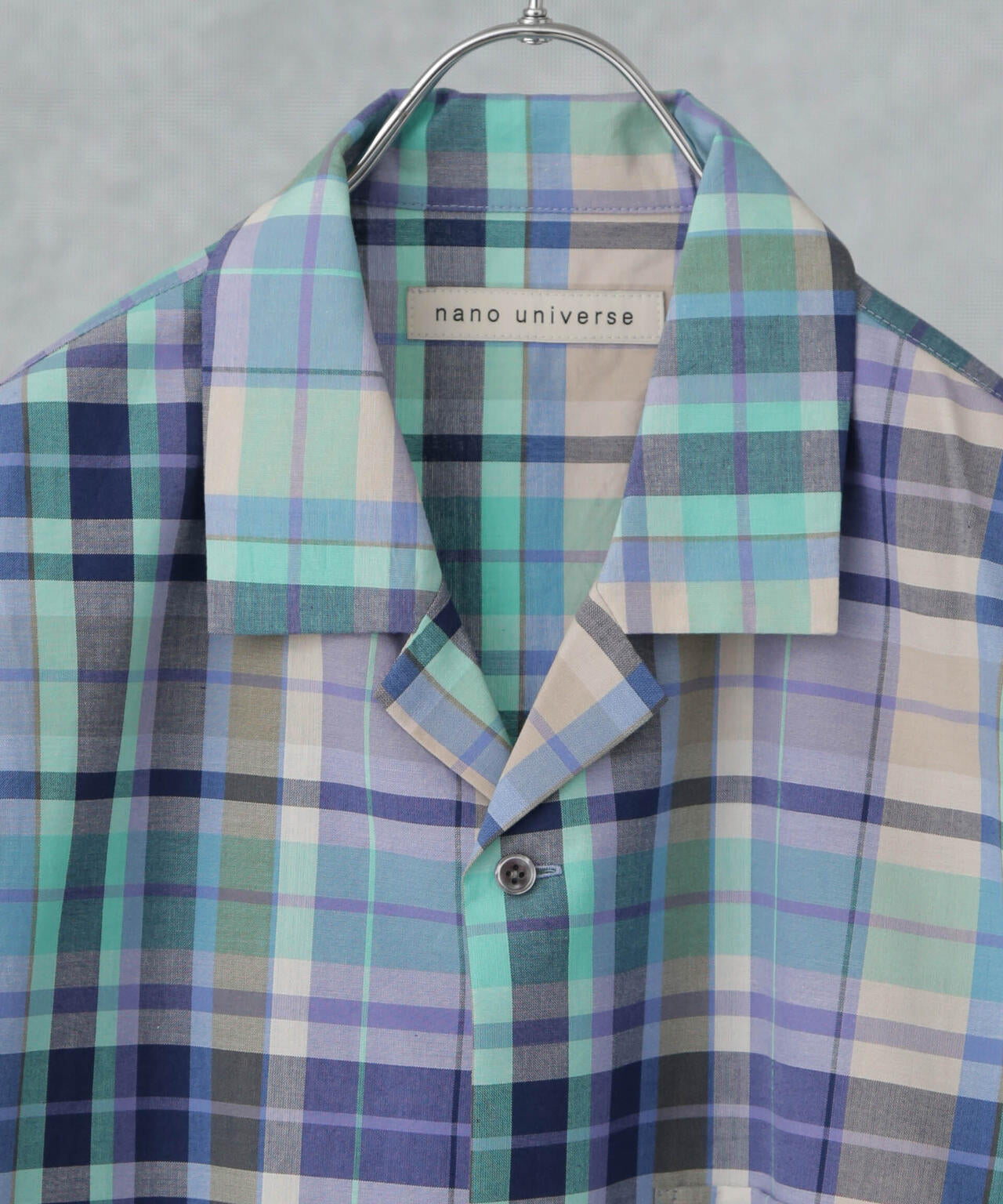 Fabric by INDIA オールドライクマドラスチェックシャツ 半袖