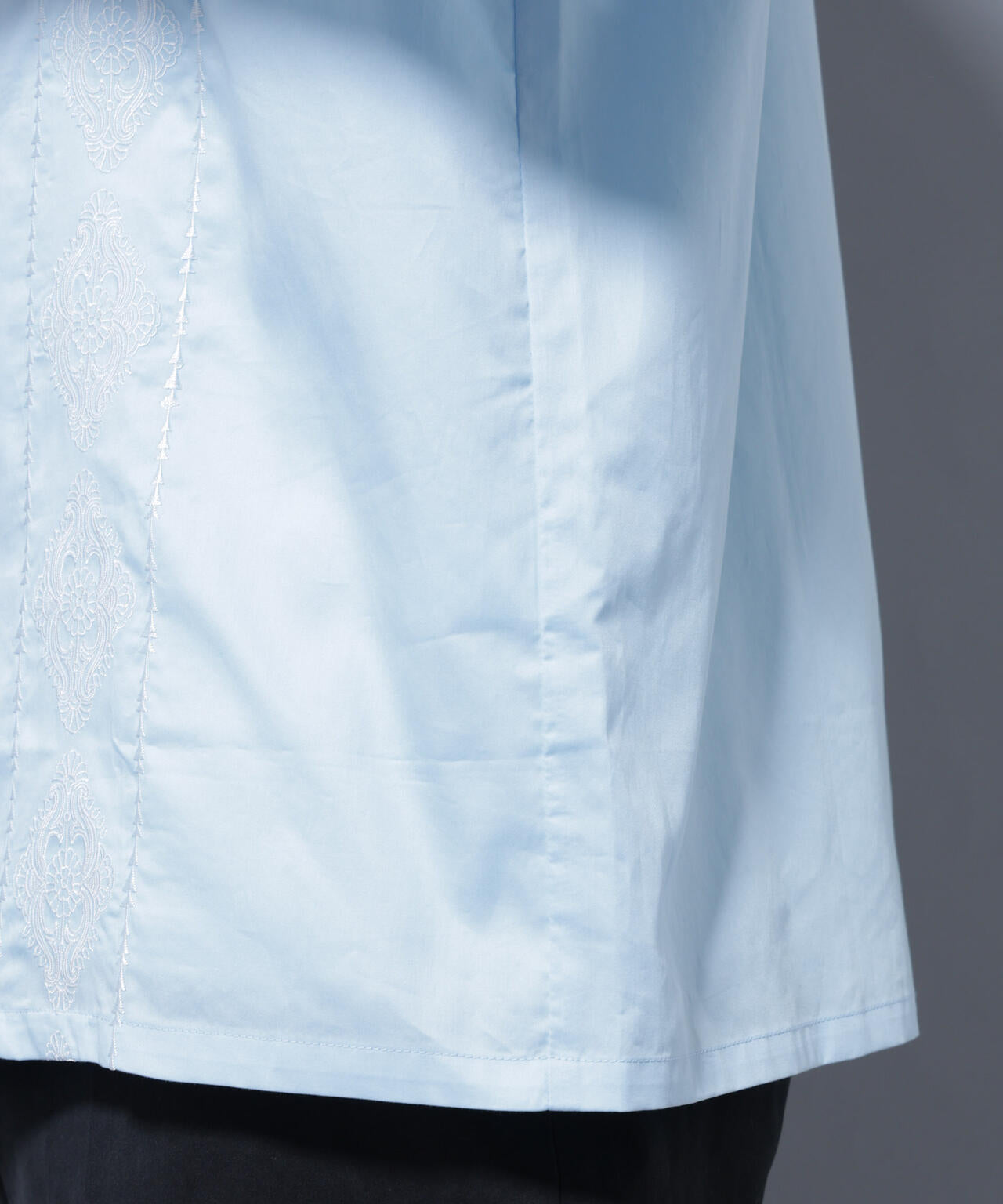 エンブロイダリー オープンカラーシャツ