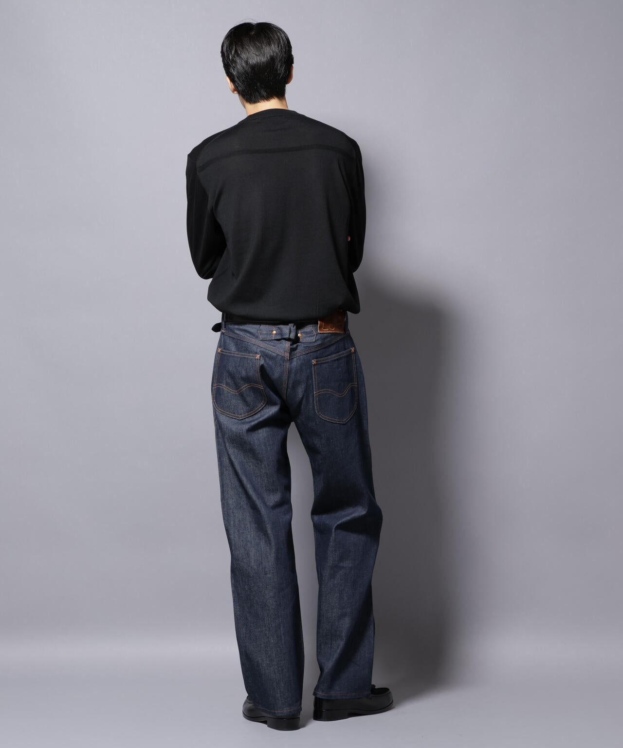 「毛玉レスニット」ファインゲージクルーネック