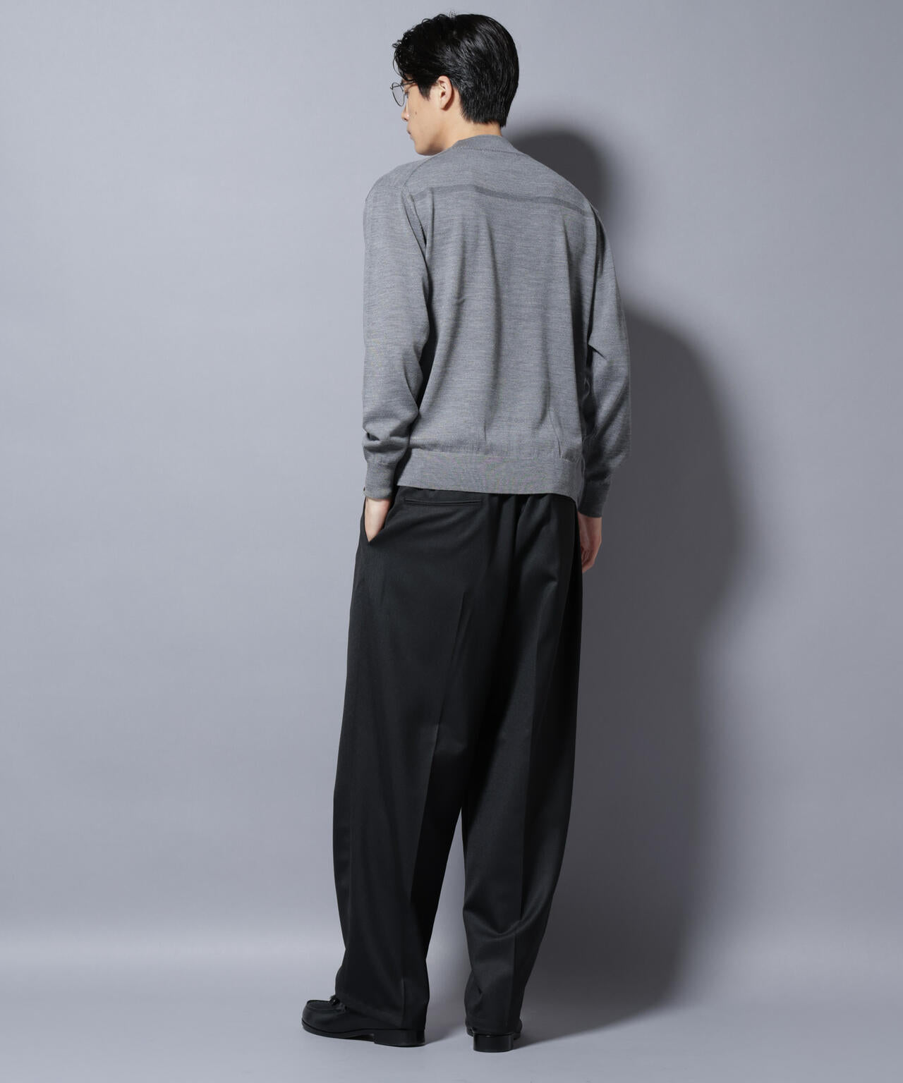 毛玉レスニット」ファインゲージモックネック | NANO universe（ナノ