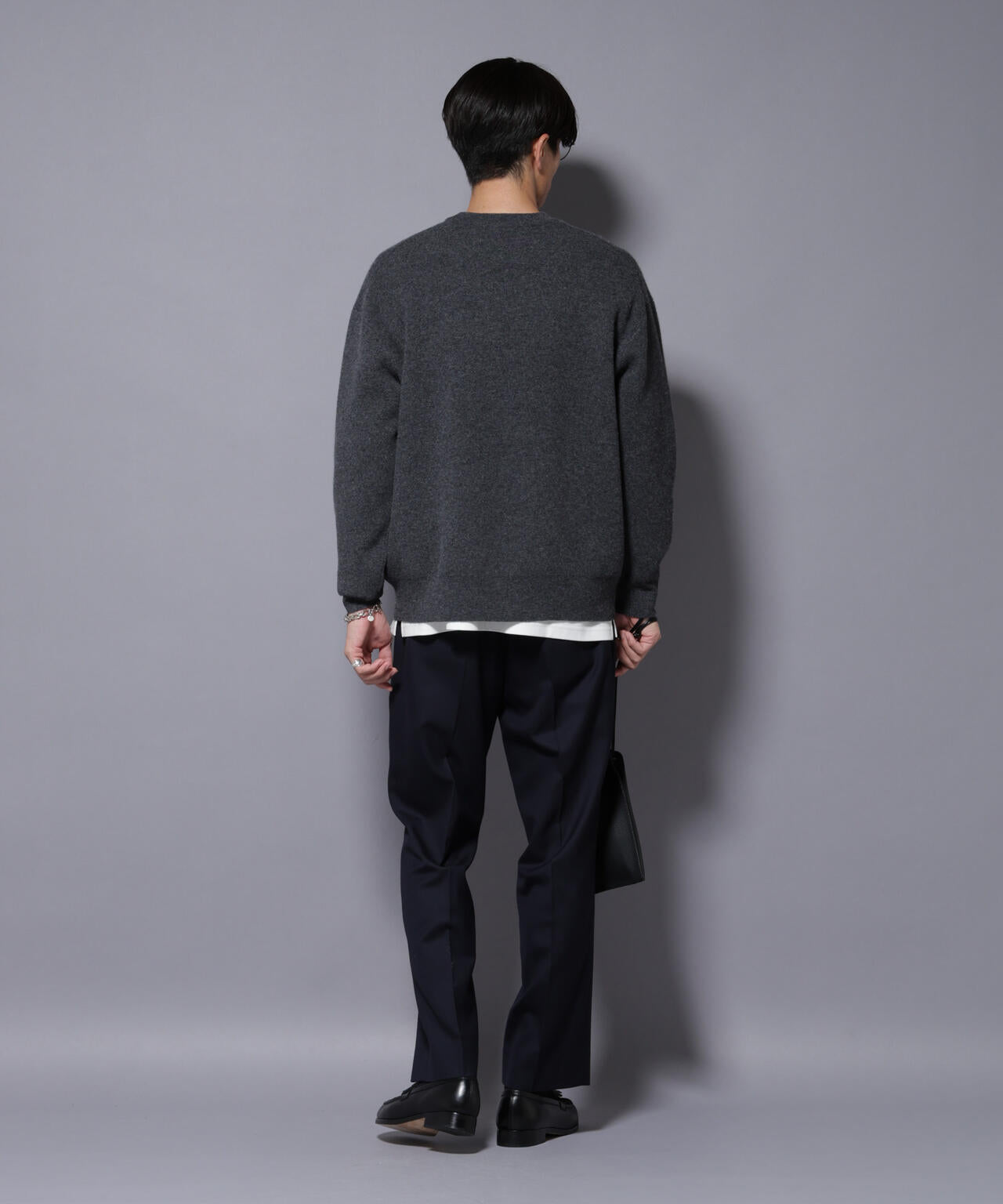 ウールカシミヤクルーネックプルオーバー