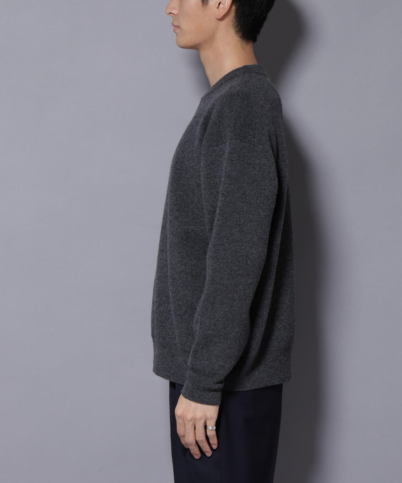 ウールカシミヤクルーネックニット ウールカシミヤクルーネックプルオーバー | NANO universe（ナノ