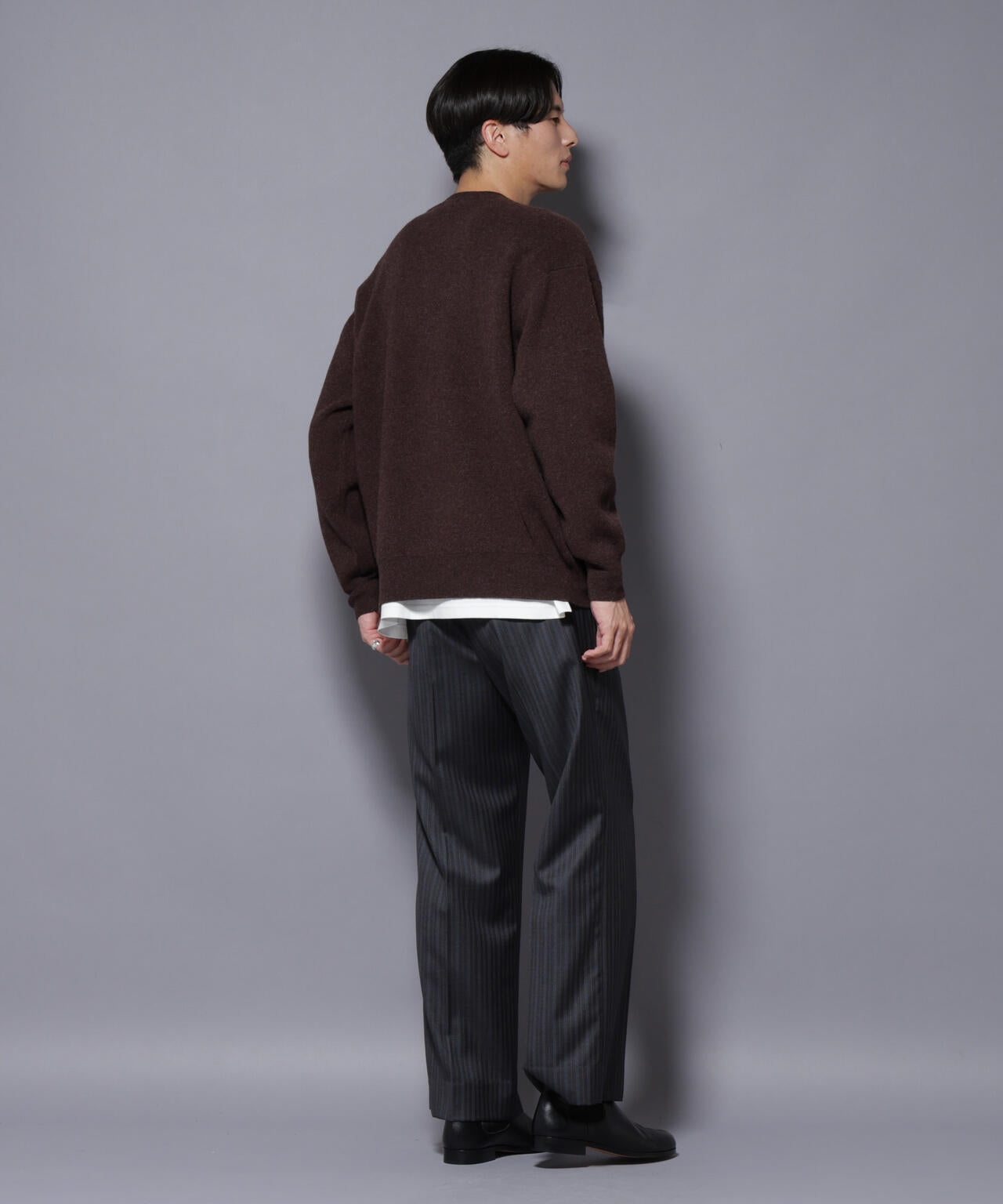 ウールカシミヤクルーネックプルオーバー