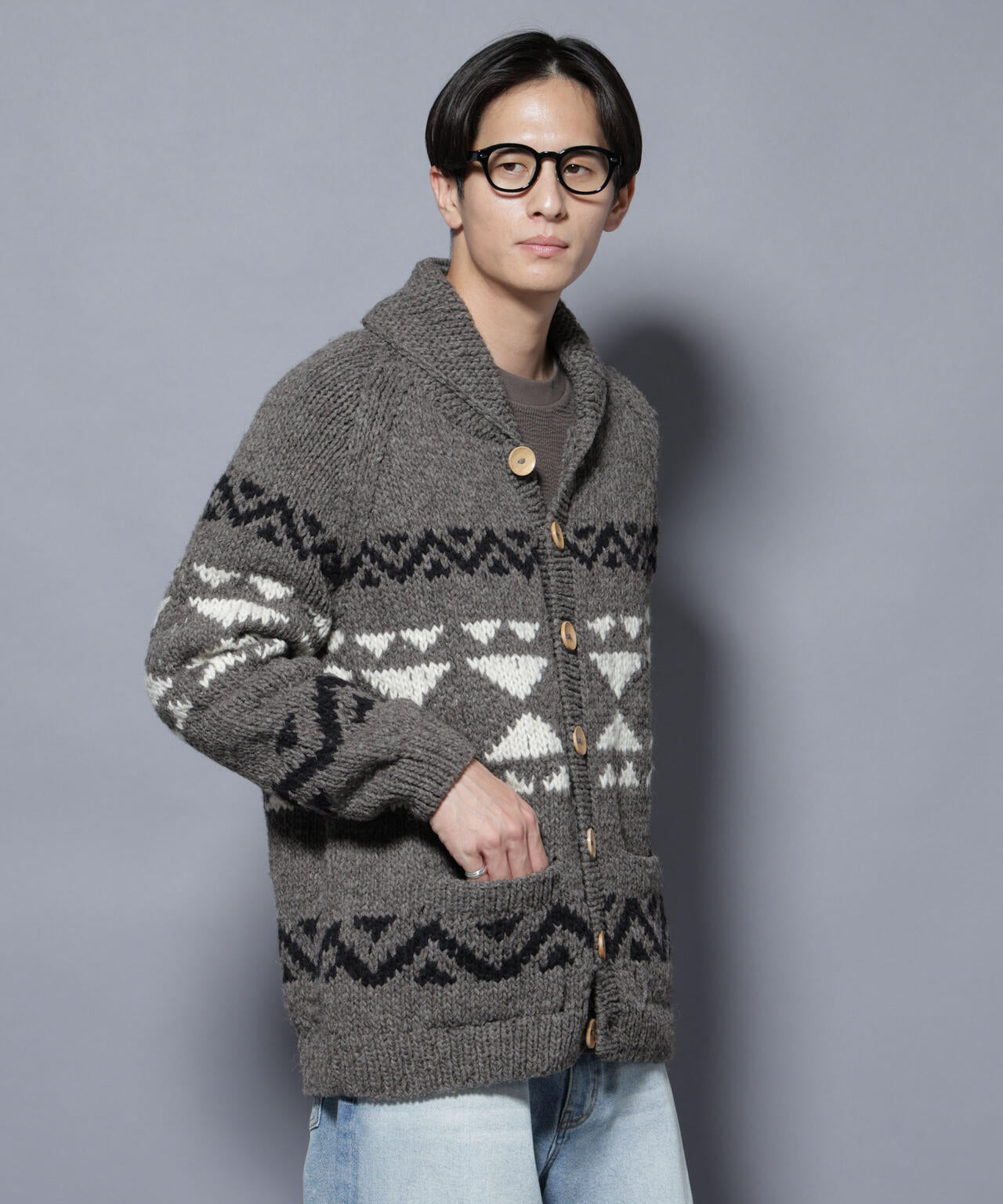 UNITEDARROWS＆SONS カウチン ニット Mサイズ 美品✨️ セール】カウチンニット（カーディガン/ボレロ）｜MUHET（ミュエータ