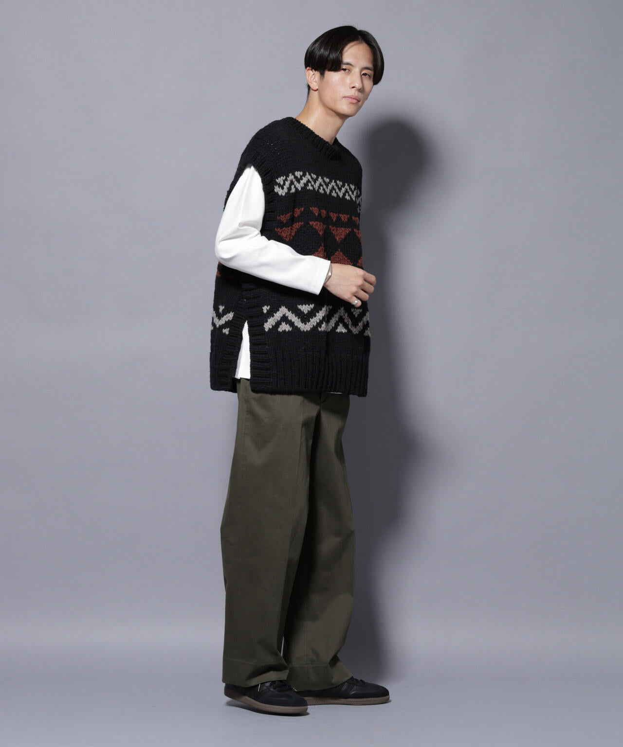 ペルー産ハンドニットベスト | NANO universe（ナノ・ユニバース