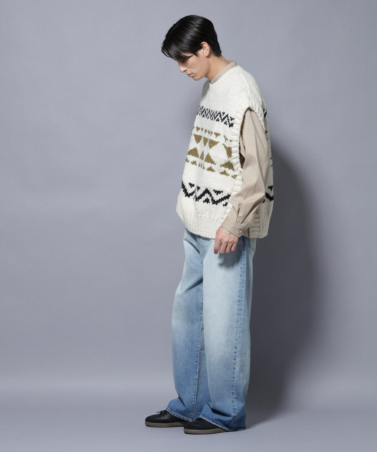 ペルー産ハンドニットベスト | NANO universe（ナノ・ユニバース