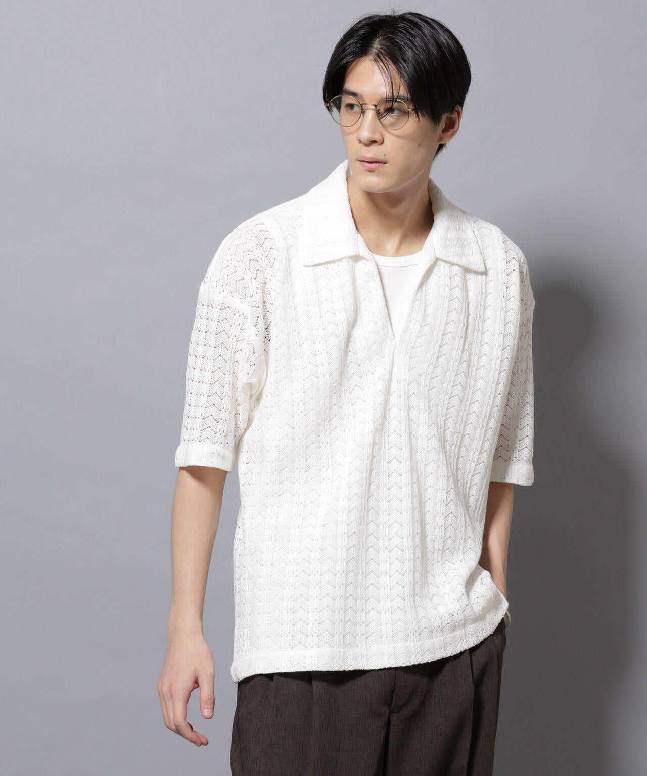 メッシュラッセル スキッパーポロ