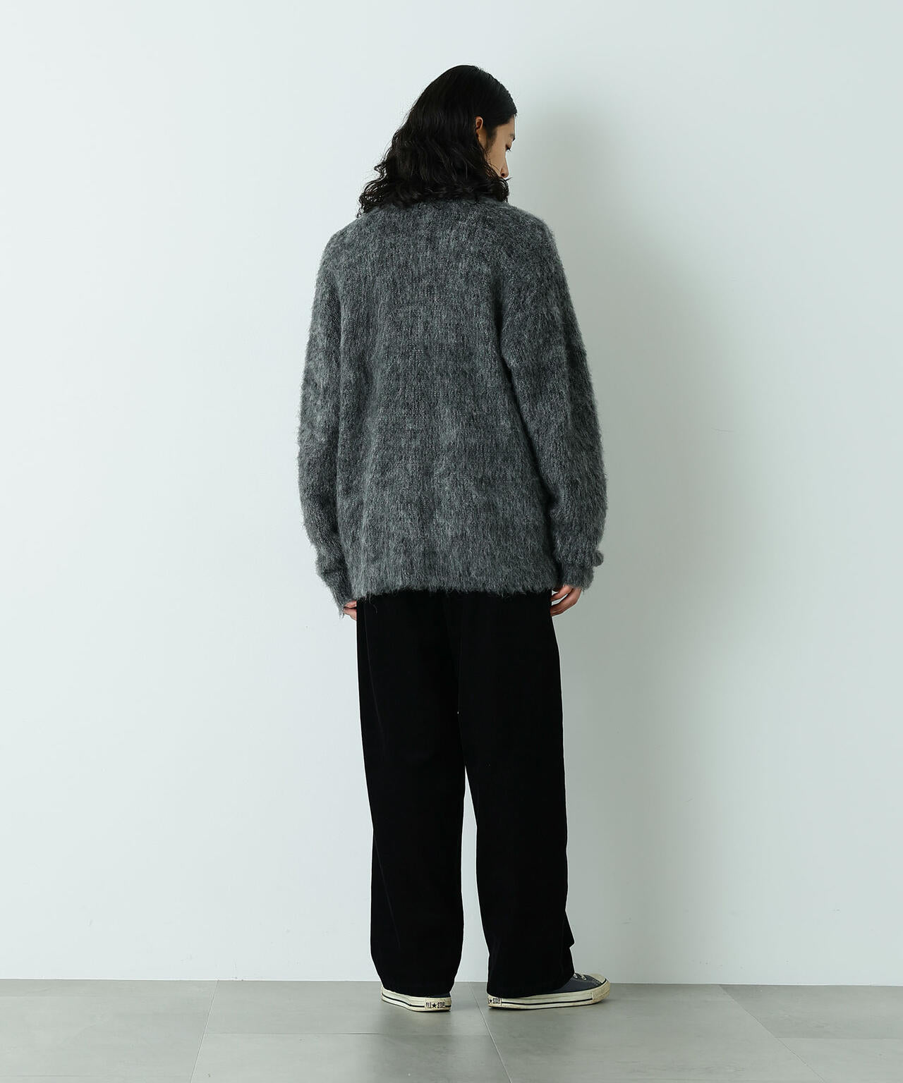 ｢HOTEL PALACE｣ フライフロントミックスシャギーカーディガン