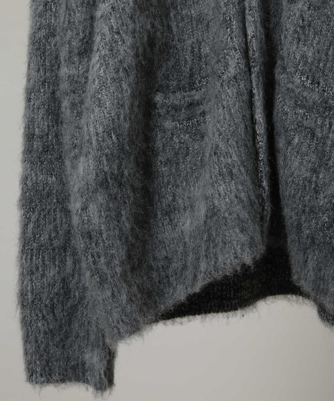 ｢HOTEL PALACE｣ フライフロントミックスシャギーカーディガン