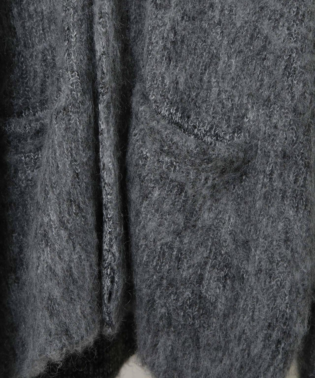 ｢HOTEL PALACE｣ フライフロントミックスシャギーカーディガン