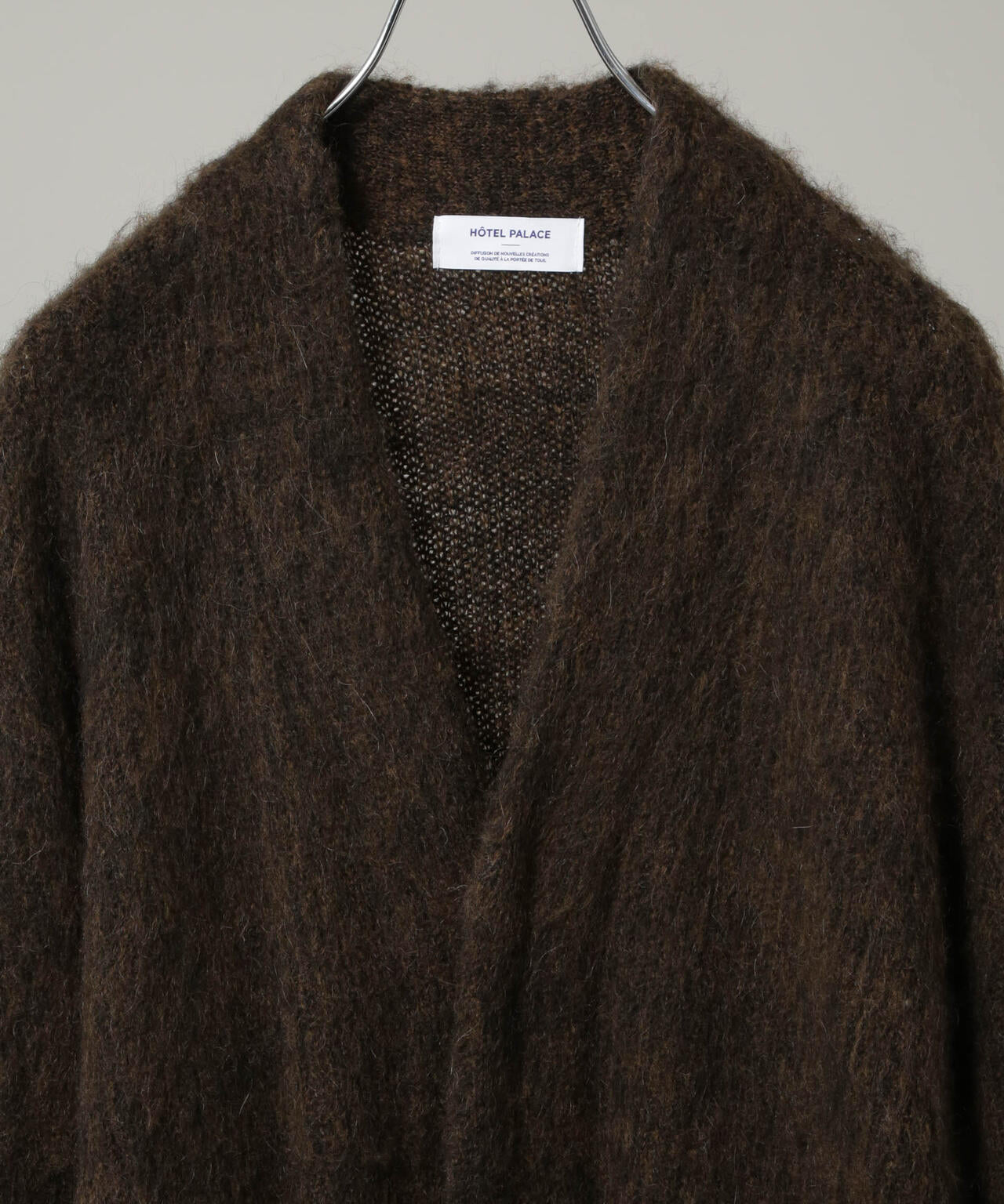 ｢HOTEL PALACE｣ フライフロントミックスシャギーカーディガン