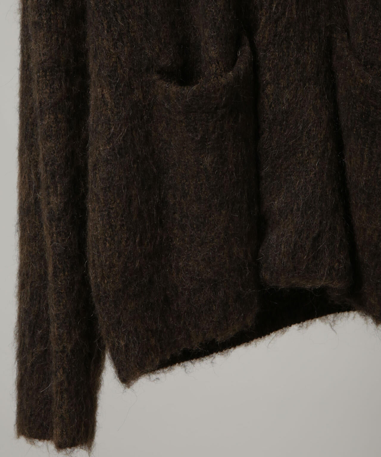 ｢HOTEL PALACE｣ フライフロントミックスシャギーカーディガン