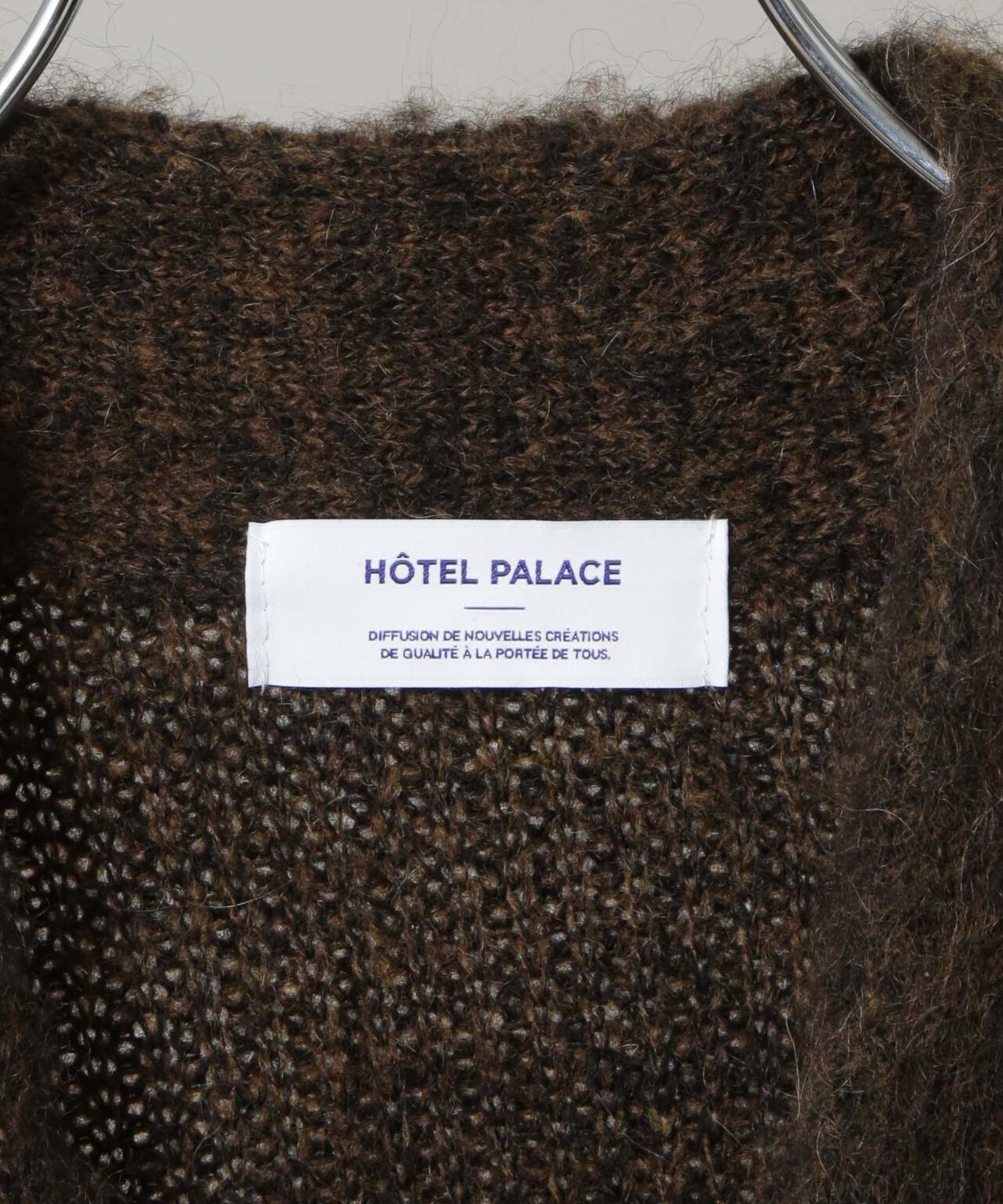 ｢HOTEL PALACE｣ フライフロントミックスシャギーカーディガン