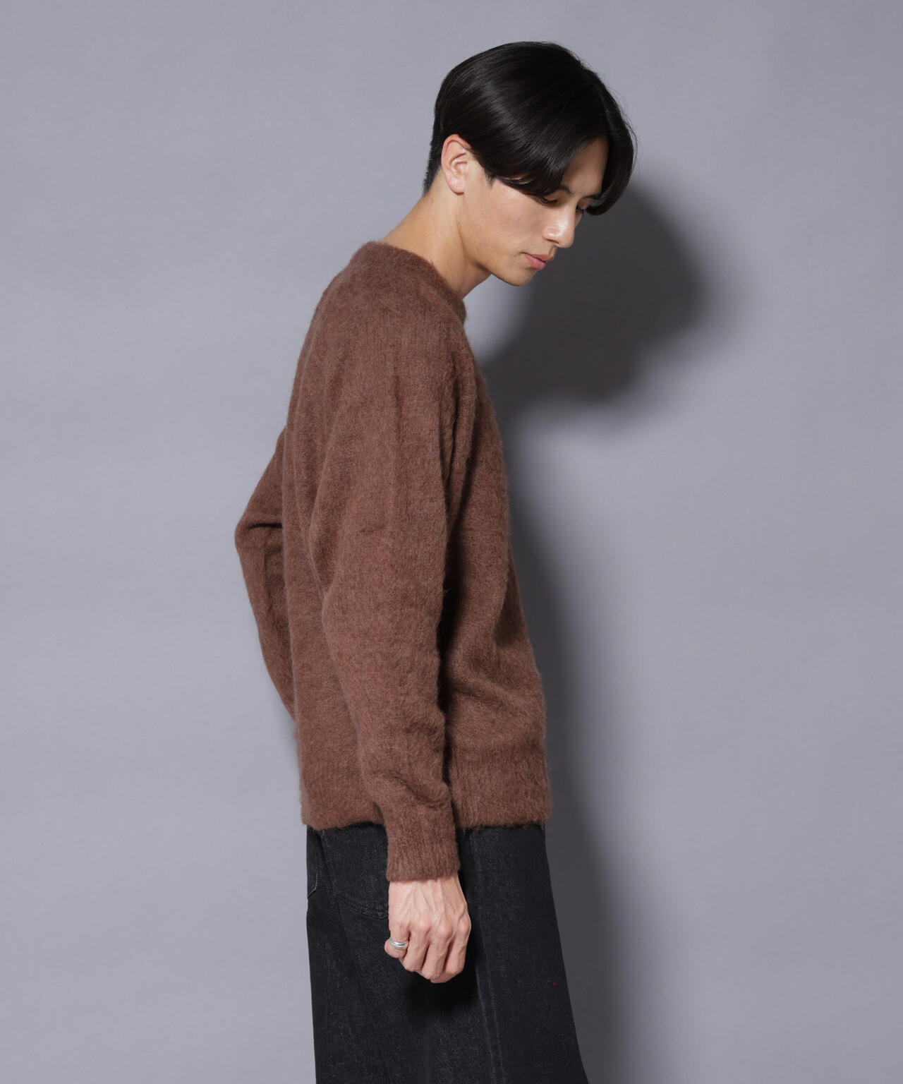 ｢COFIL｣ SCIARADA モヘヤ混 クルーネックニット