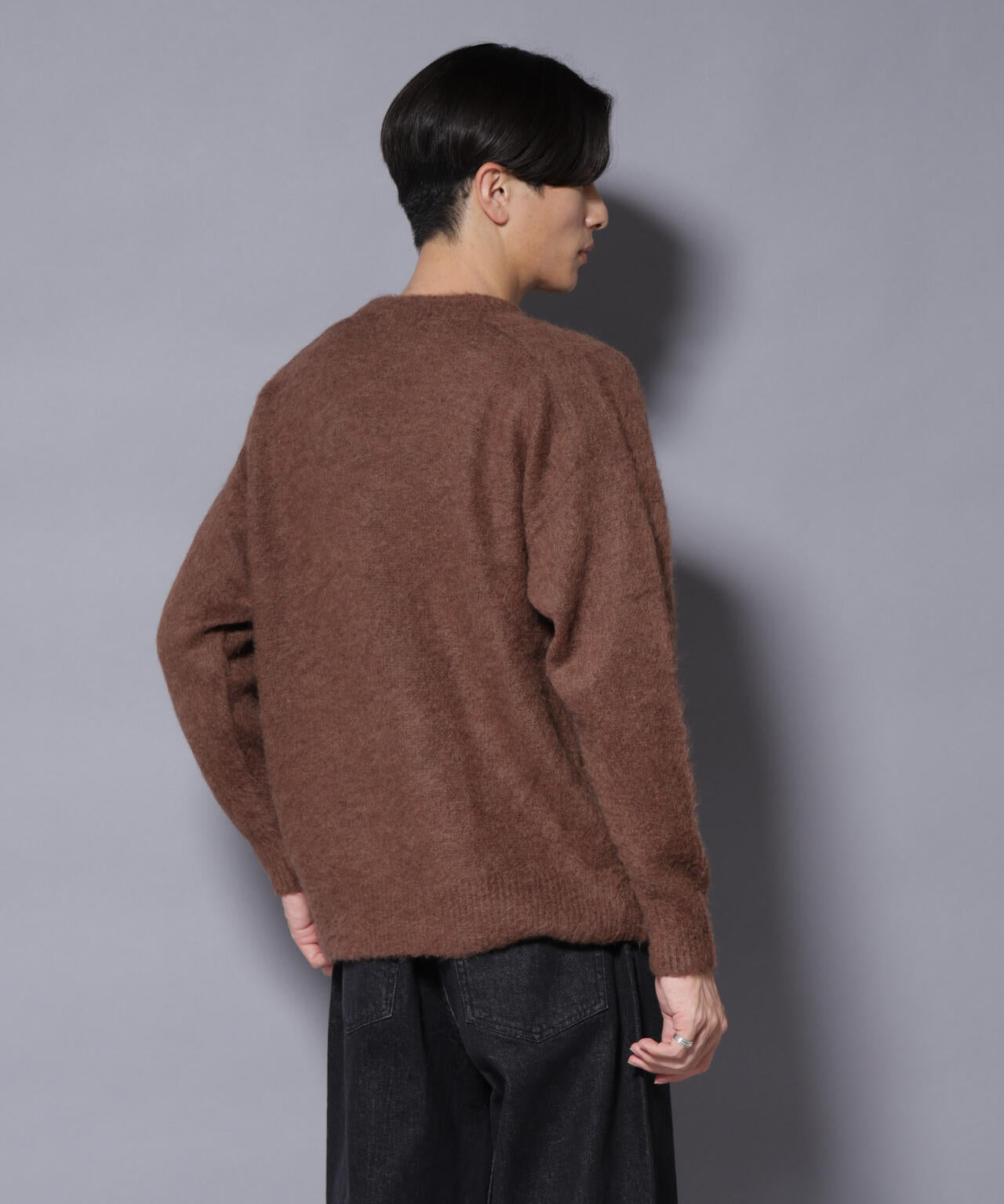 ｢COFIL｣ SCIARADA モヘヤ混 クルーネックニット