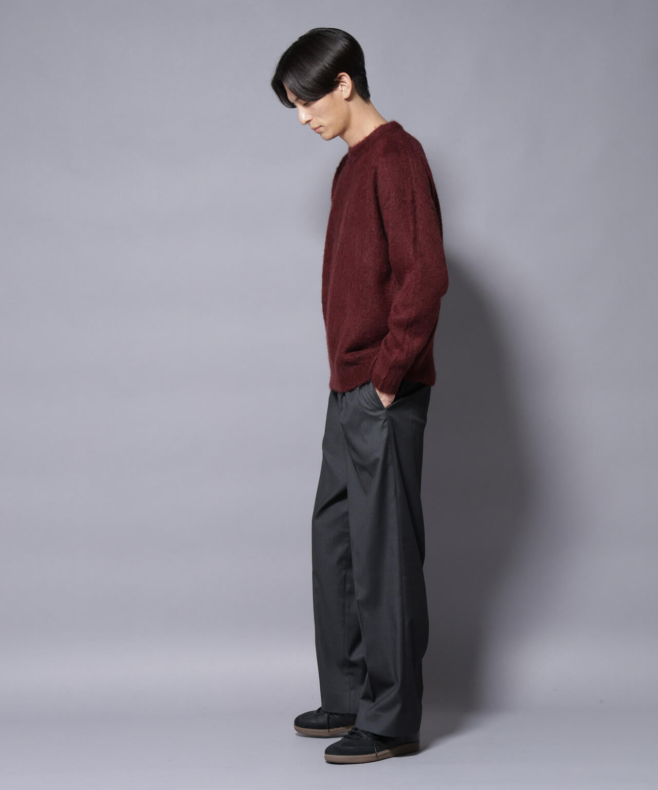 ｢COFIL｣ SCIARADA モヘヤ混 クルーネックニット