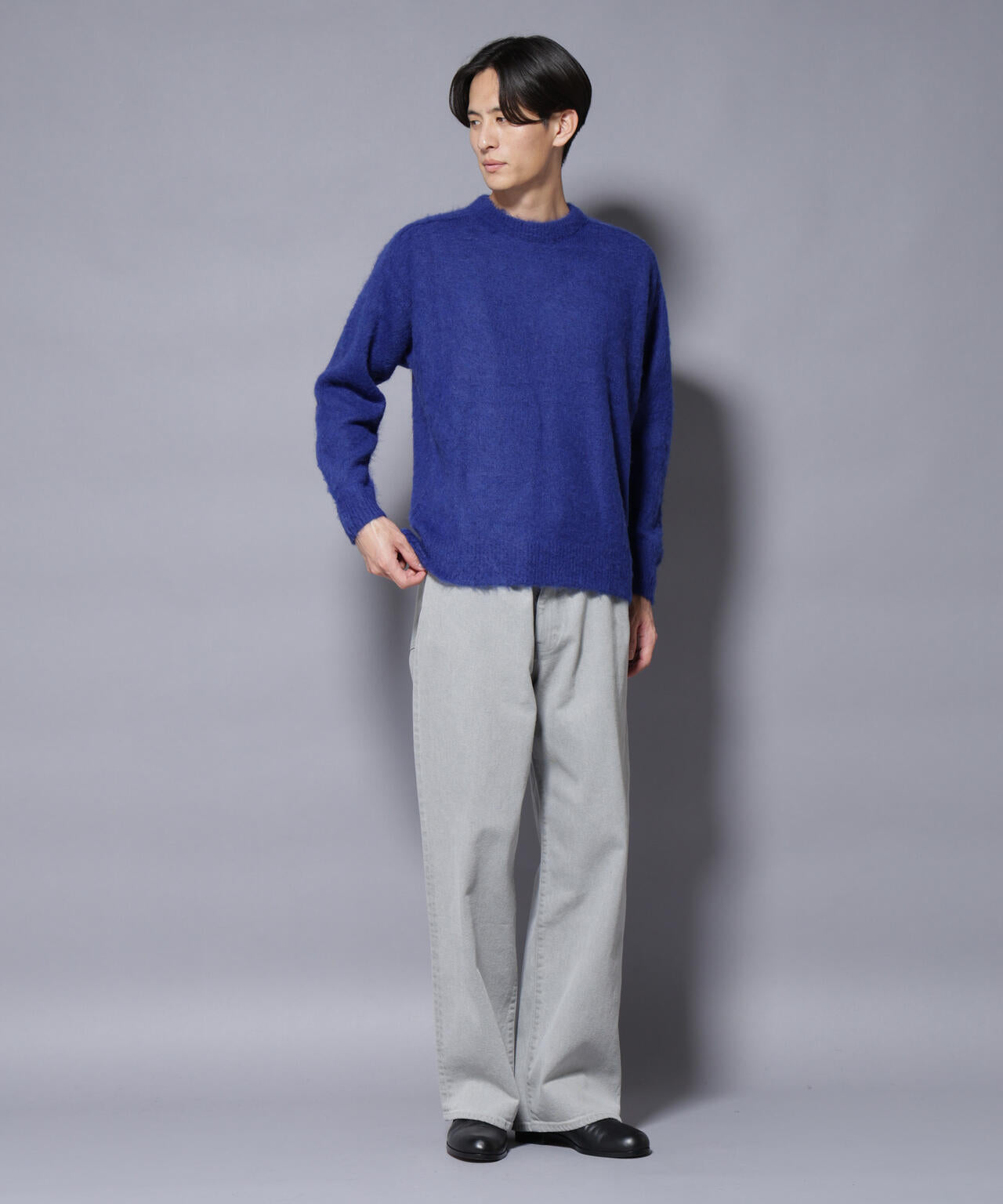 ｢COFIL｣ SCIARADA モヘヤ混 クルーネックニット