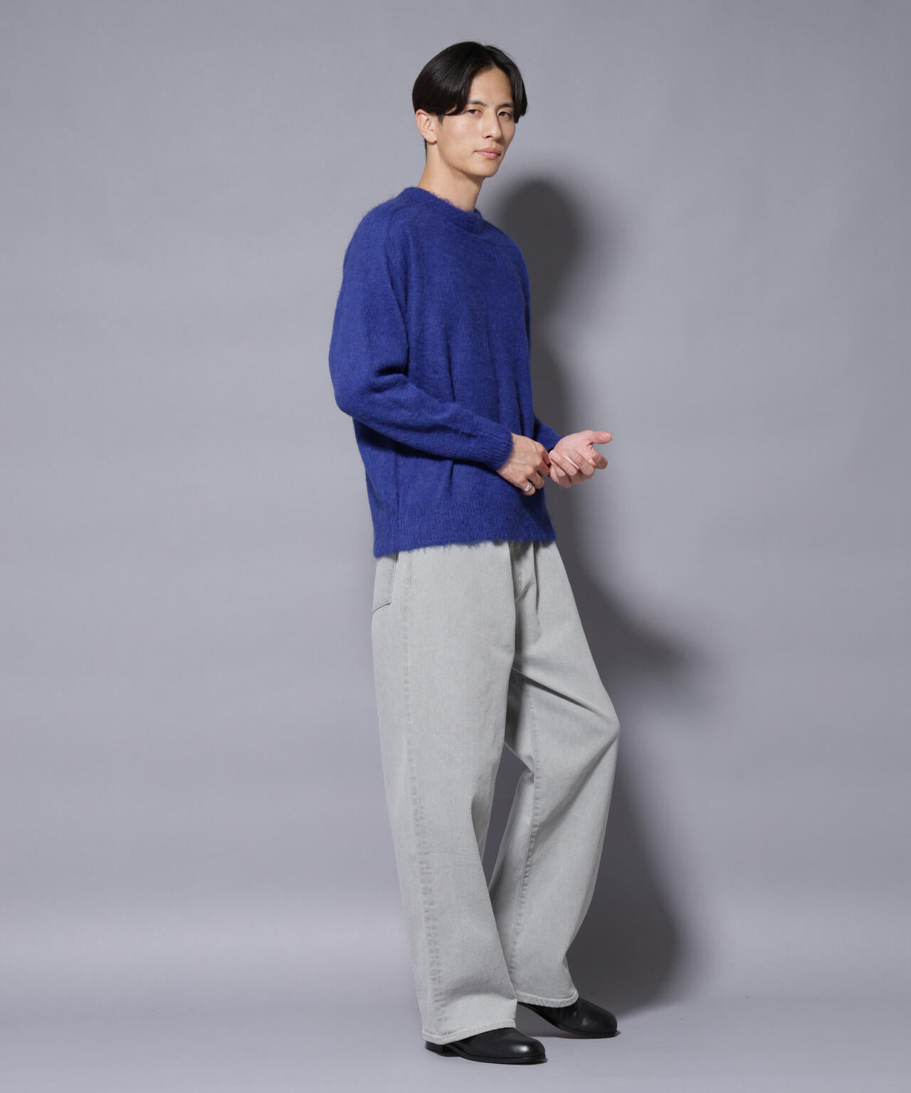 ｢COFIL｣ SCIARADA モヘヤ混 クルーネックニット
