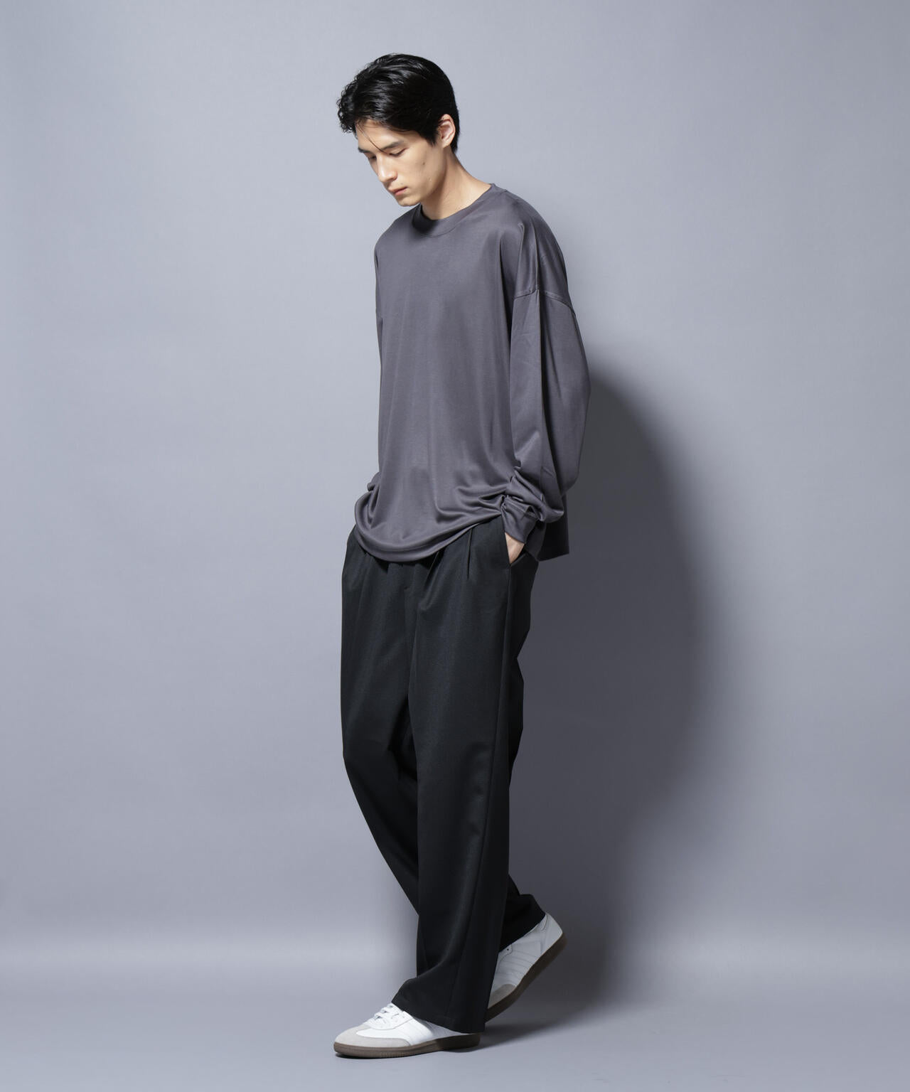 MIYATA×NANO JAPAN MADE キュプラ混 Tシャツ 長袖