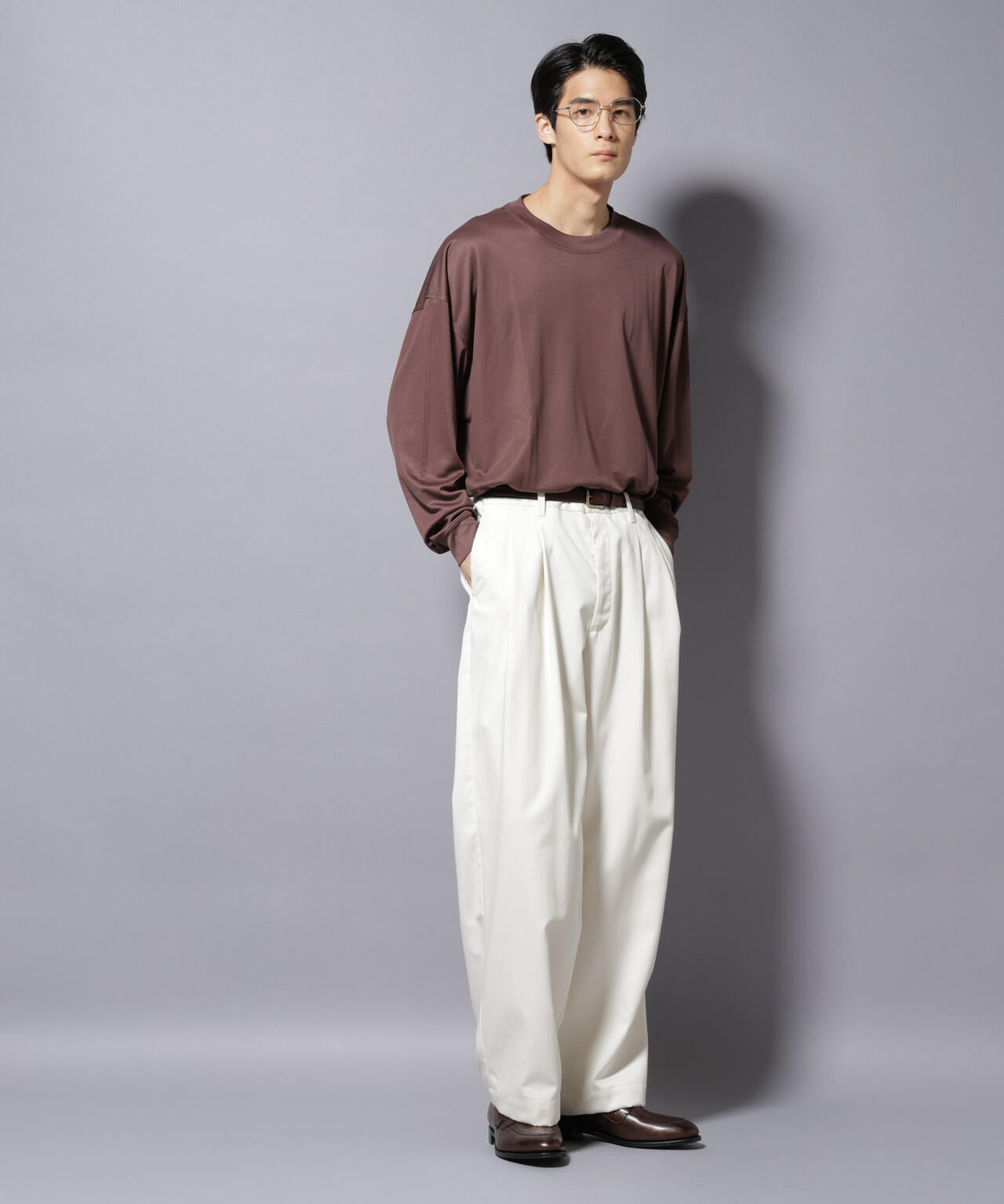 MIYATA×NANO JAPAN MADE キュプラ混 Tシャツ 長袖