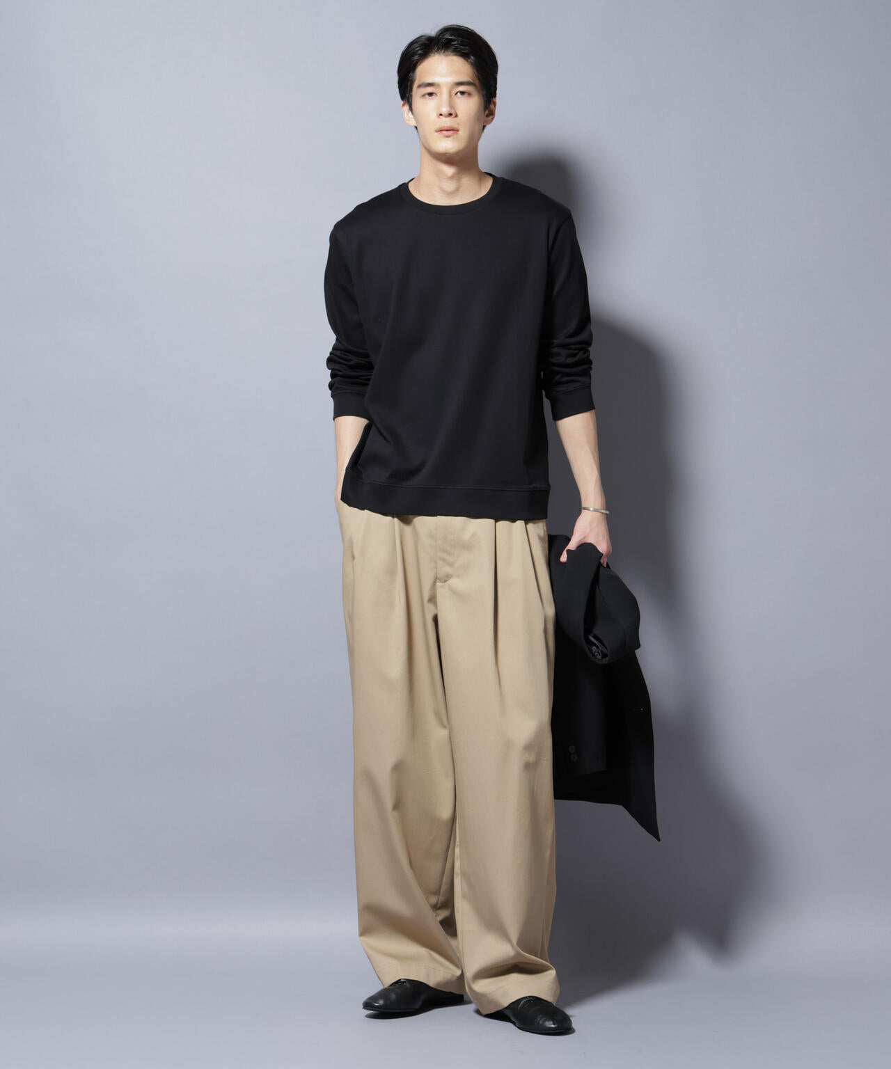 FORMAL JERSEY」 クルーネックカットソー長袖 | NANO universe（ナノ