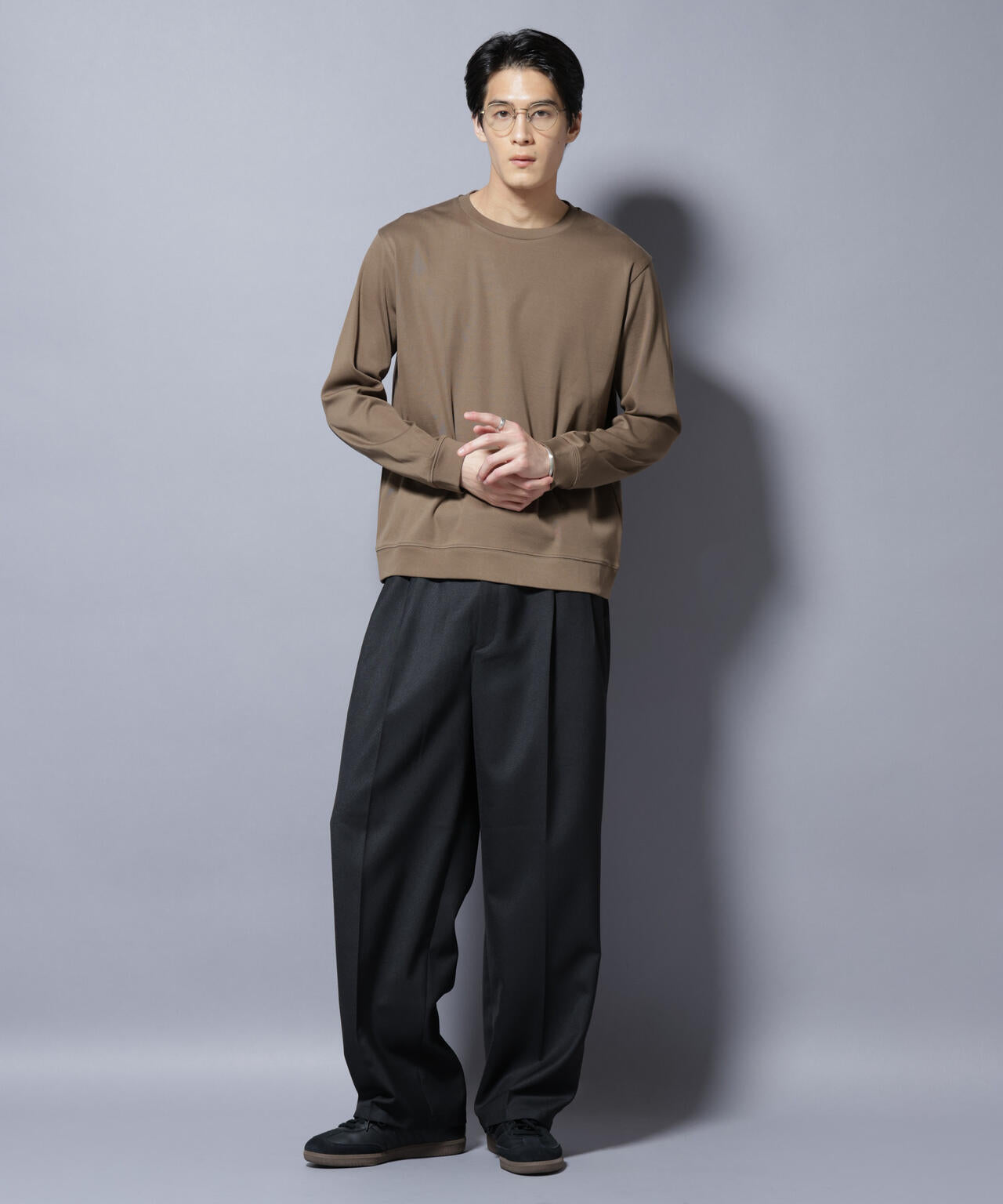 mo n c le r長袖カットソー 楽天市場】MILFOIL オーガニックコットン リブ クルーネックカットソー