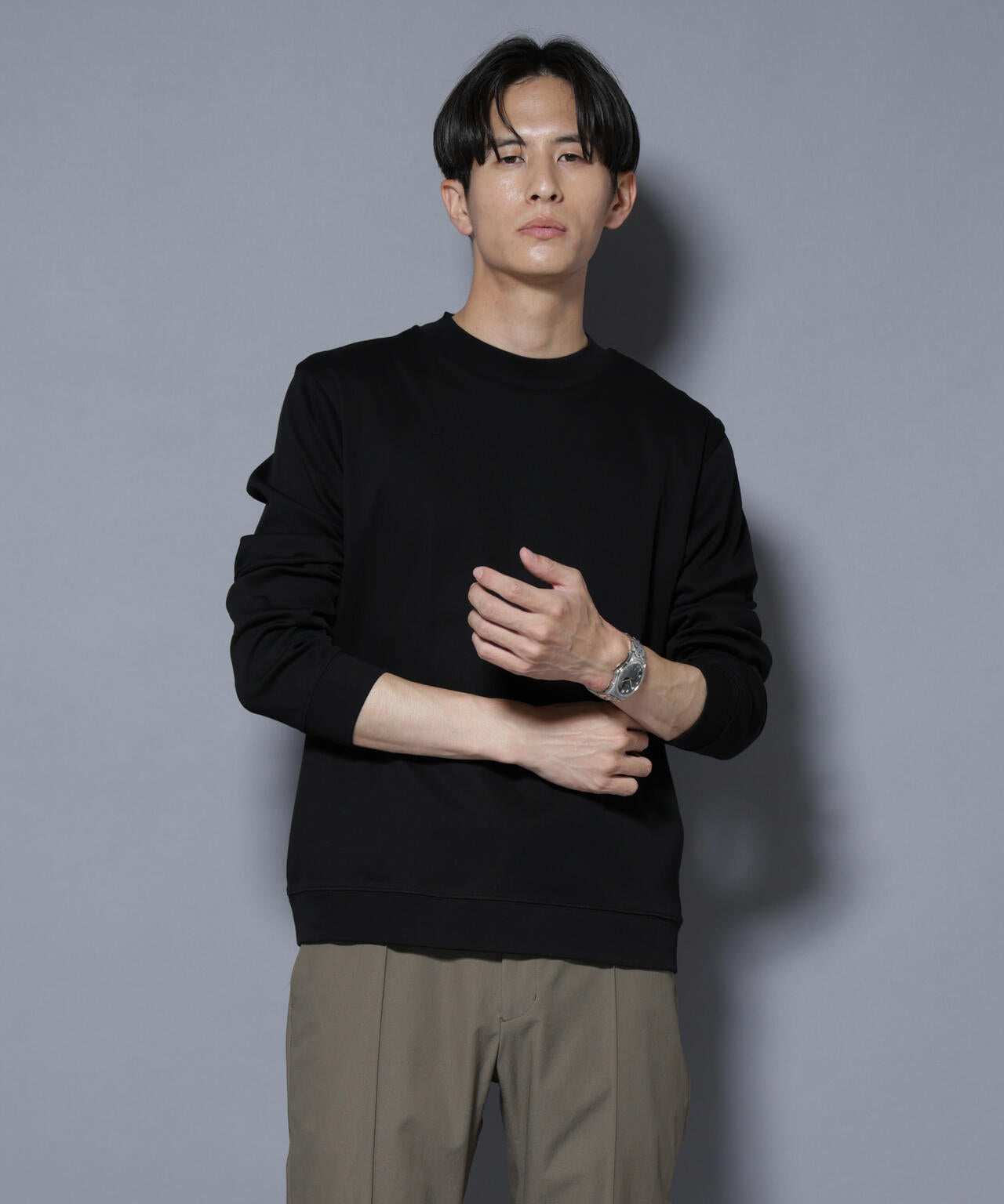 FORMAL JERSEY」モックネックカットソー長袖 | NANO universe（ナノ